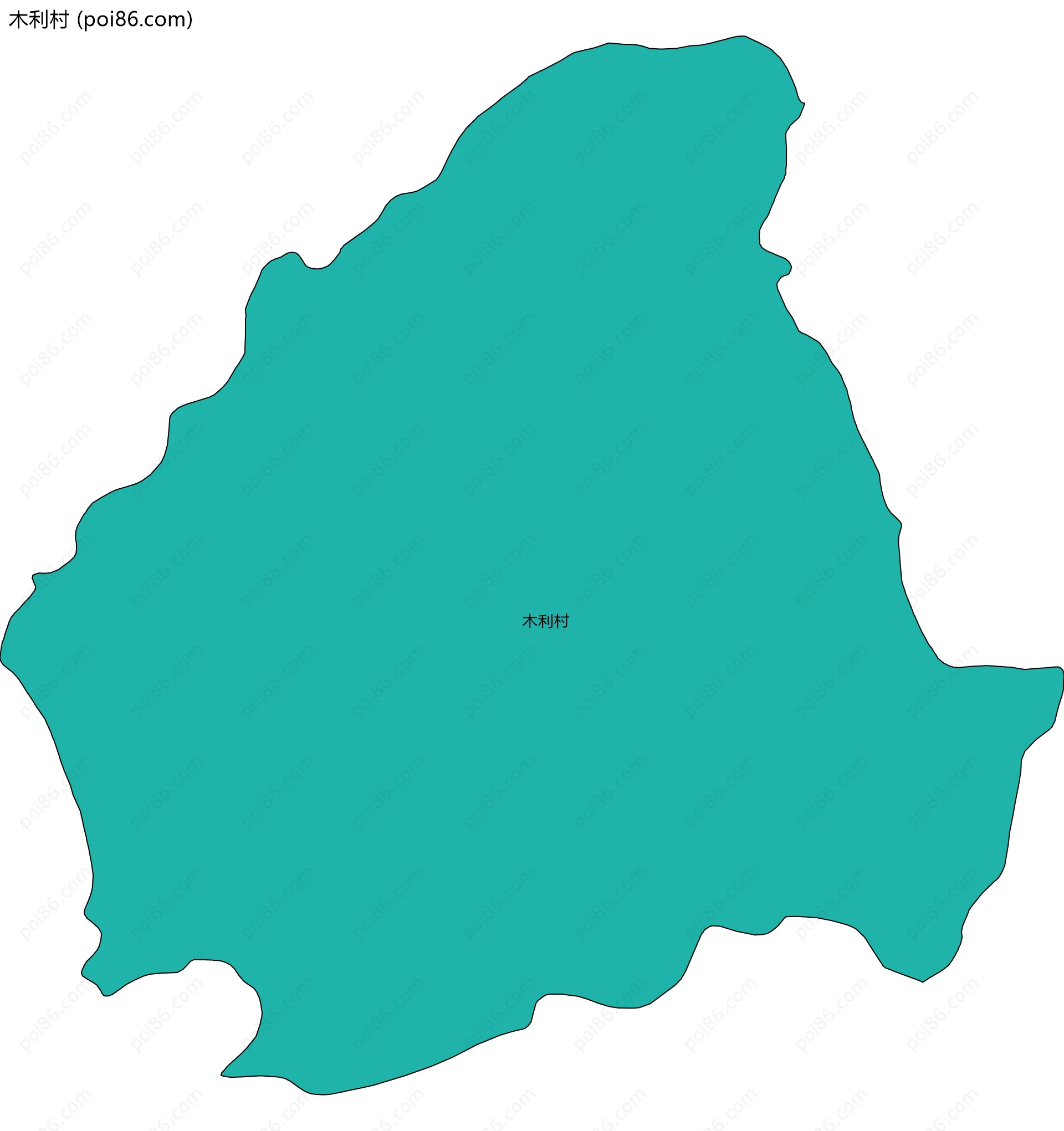 木利村边界地图