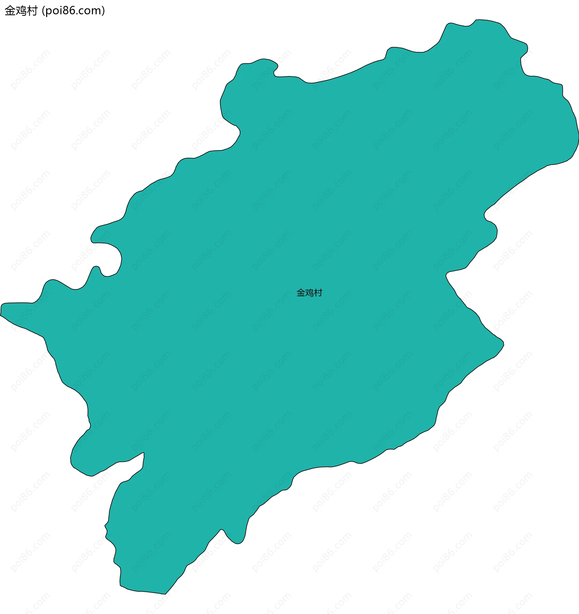 金鸡村边界地图