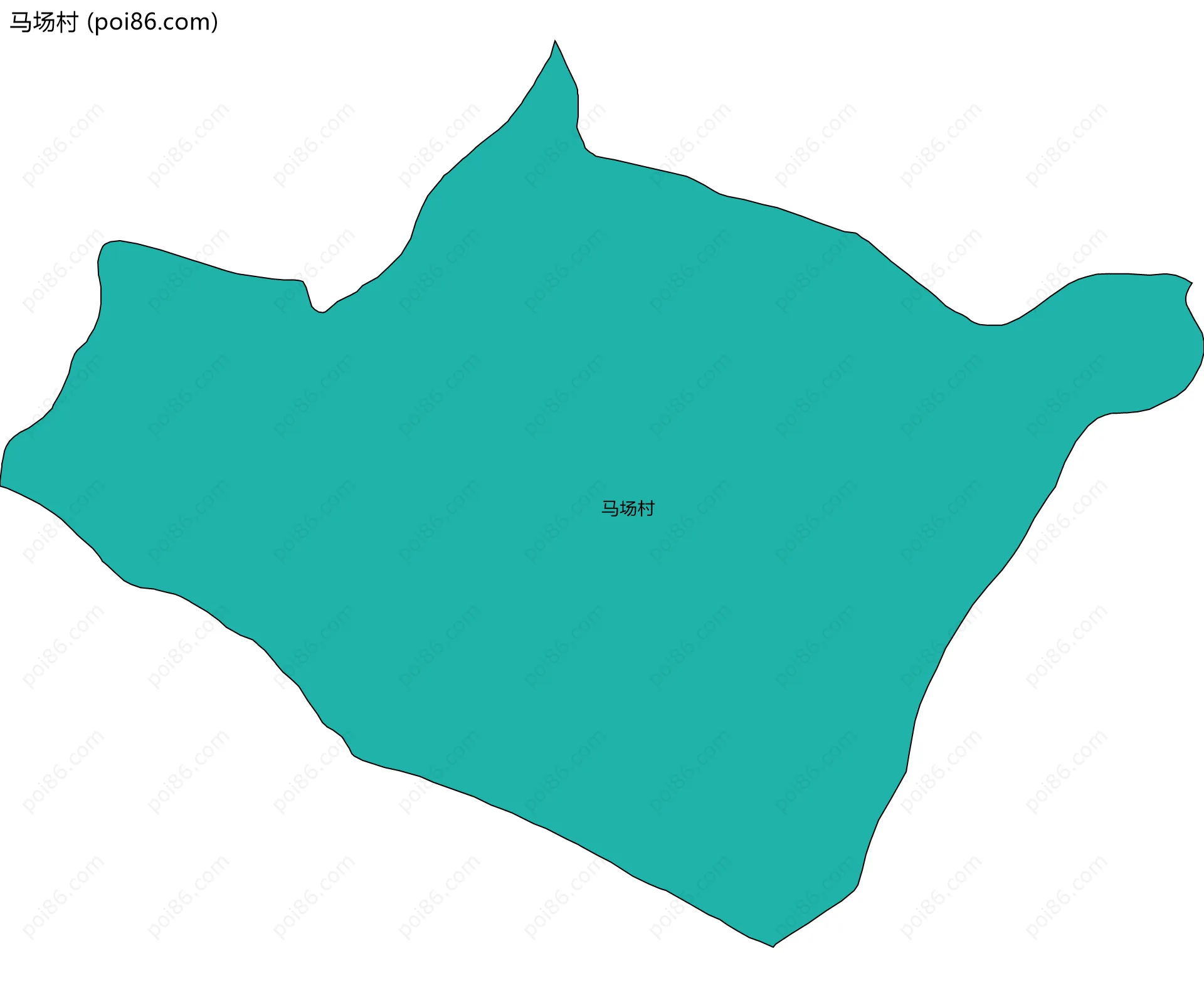 马场村边界地图
