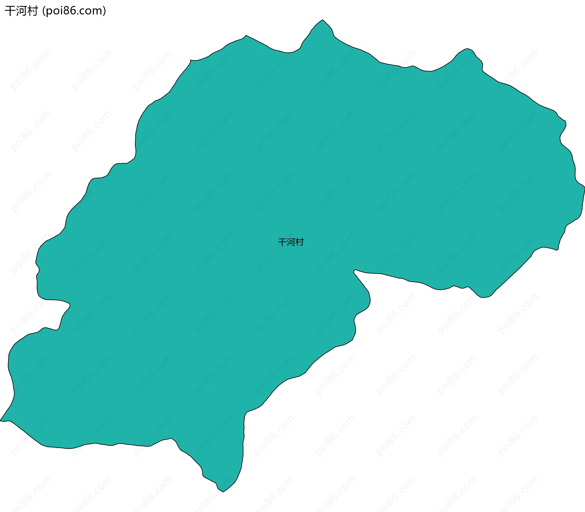 干河村边界地图