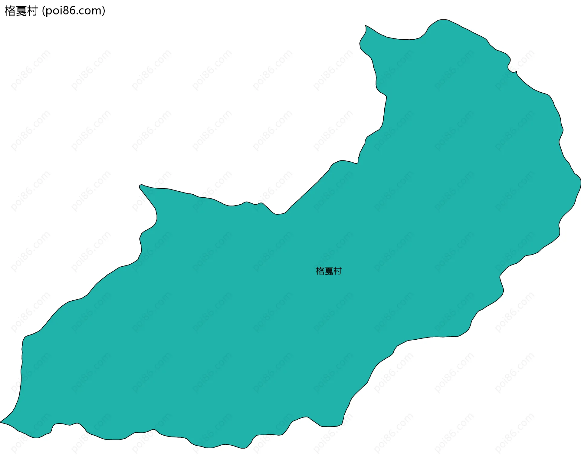 格戛村边界地图