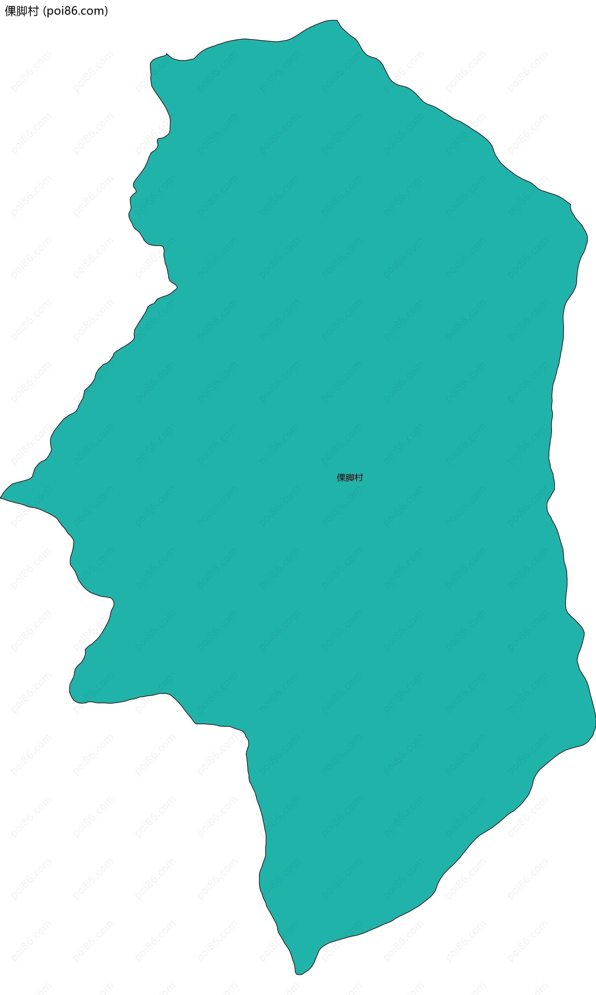 倮脚村边界地图