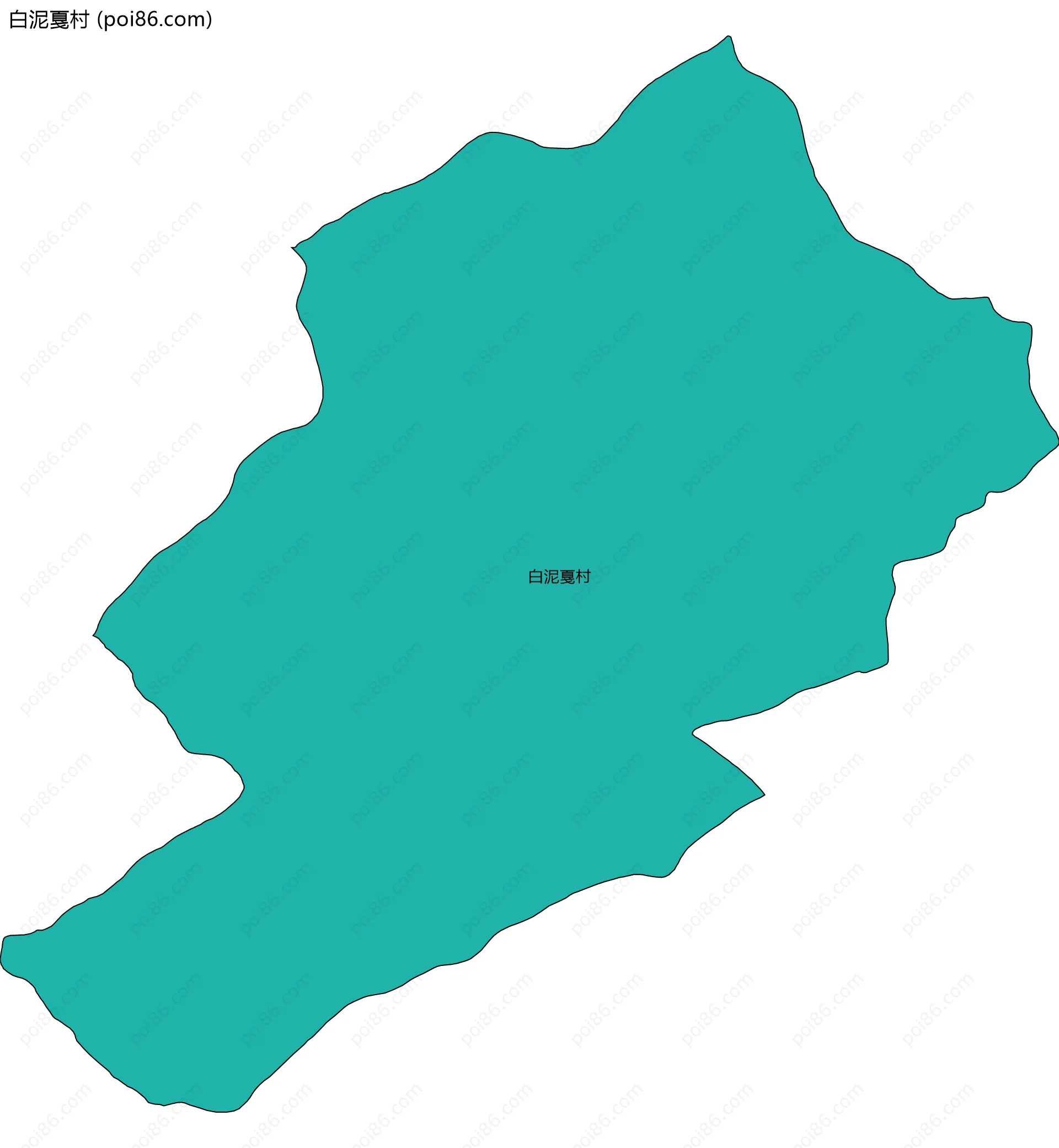 白泥戛村边界地图