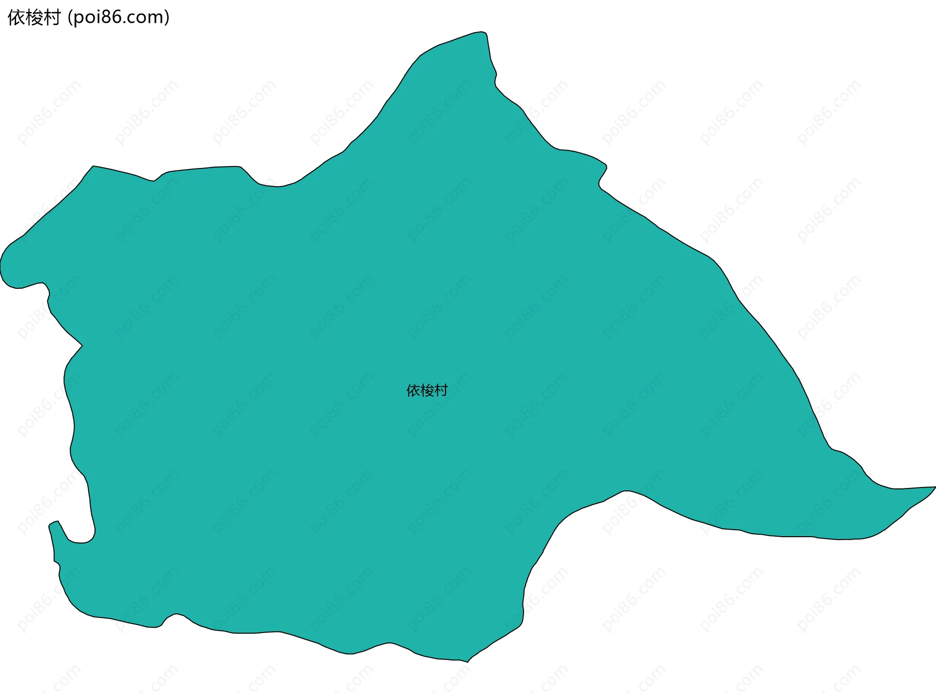 依梭村边界地图