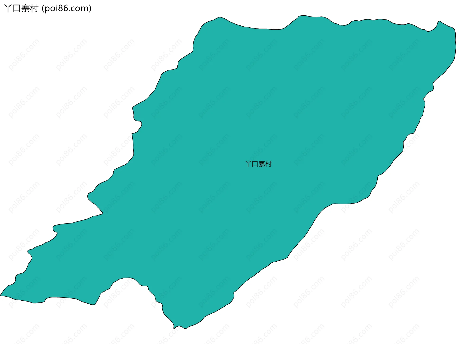 丫口寨村边界地图