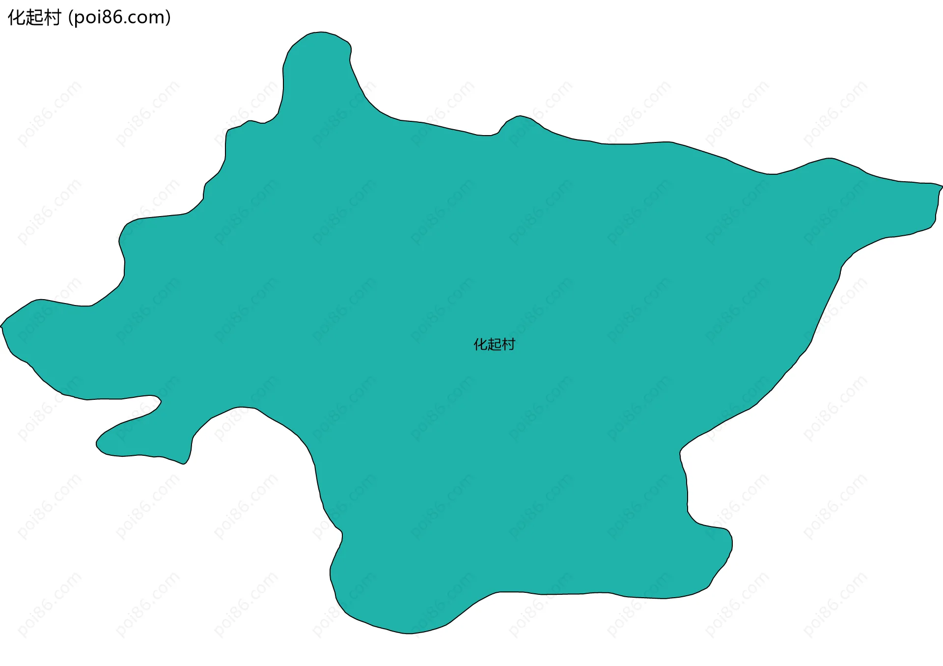 化起村边界地图