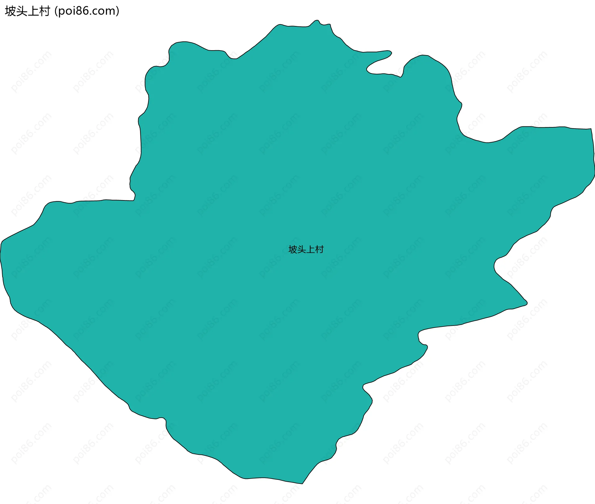 坡头上村边界地图