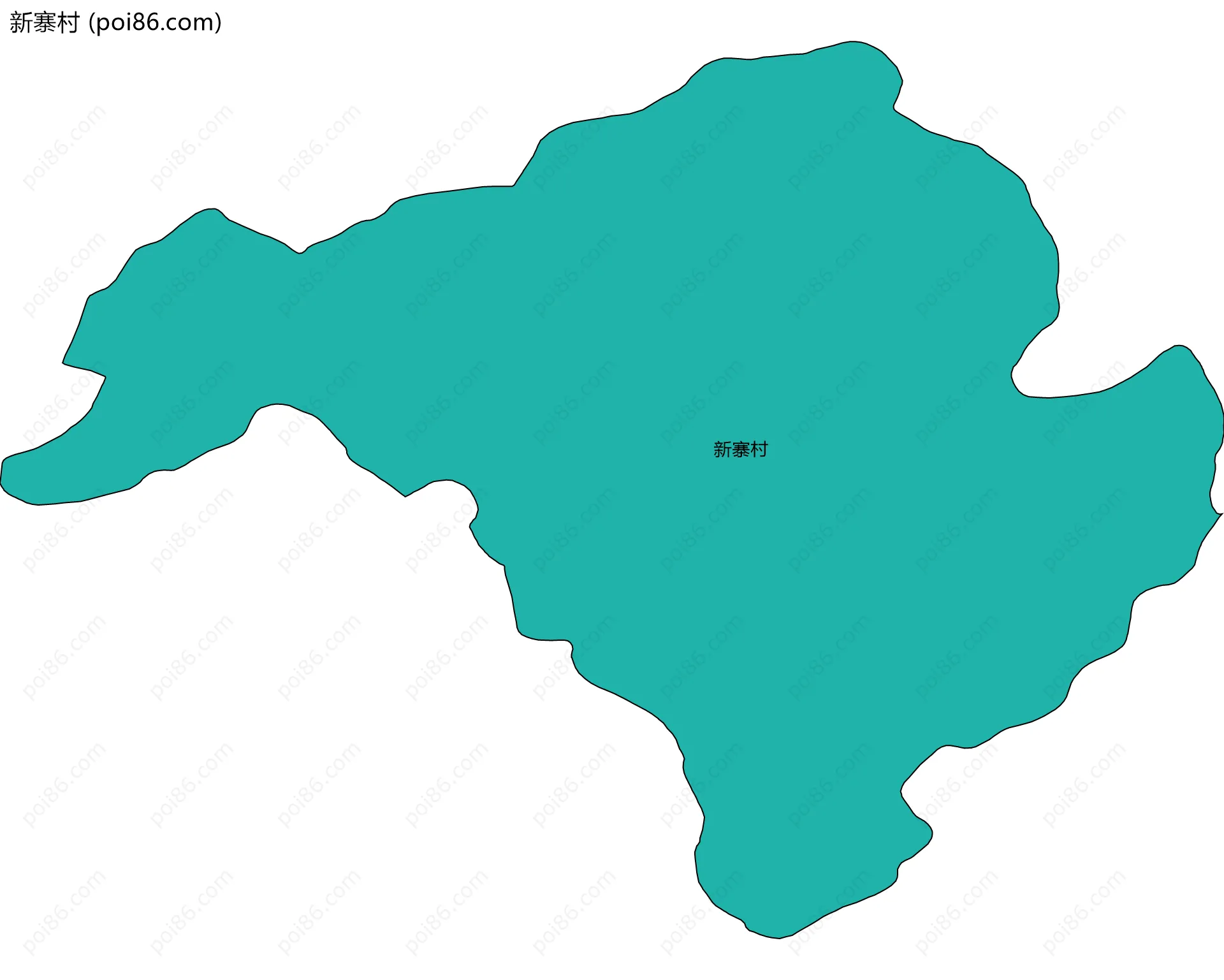 新寨村边界地图