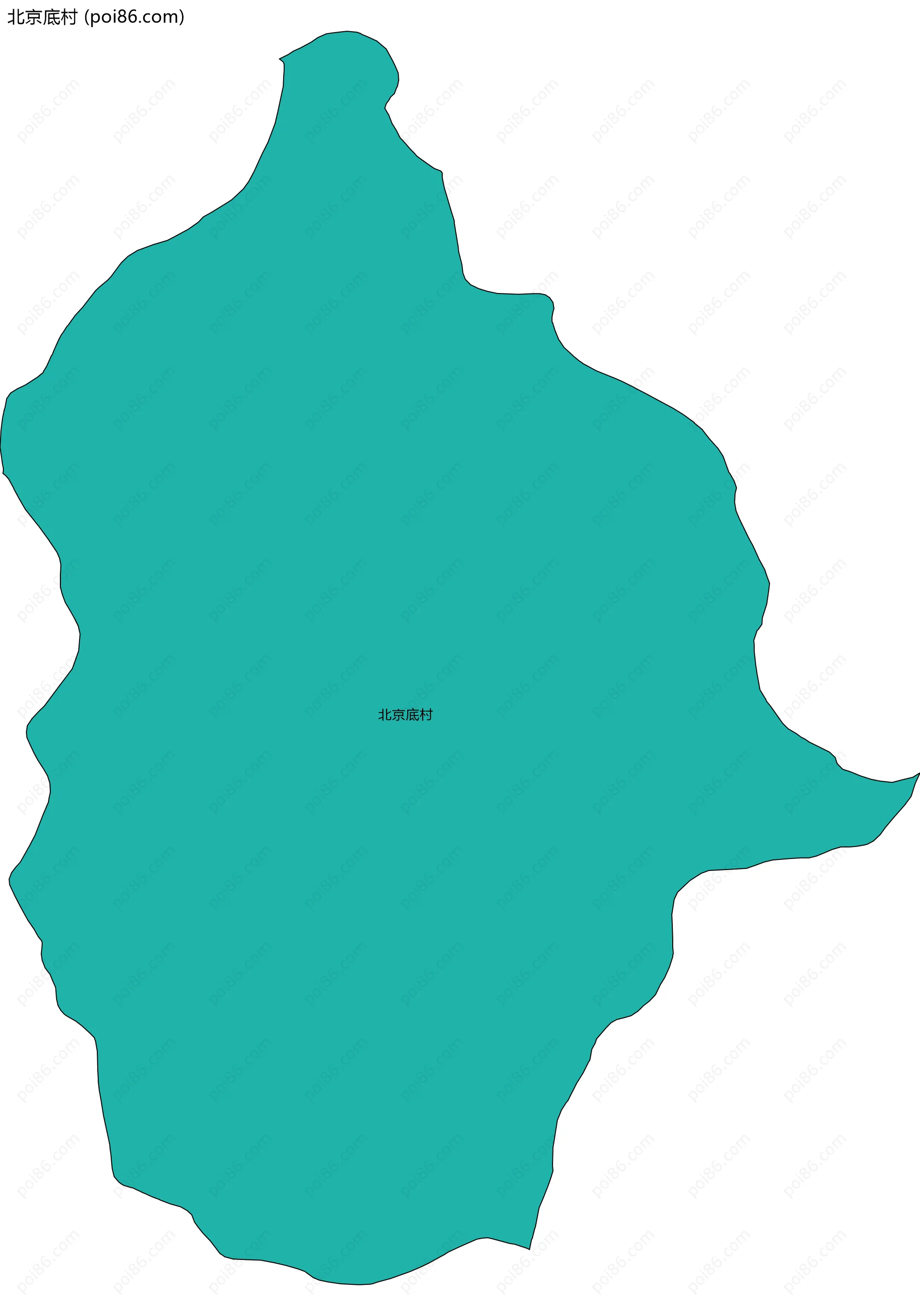 北京底村边界地图