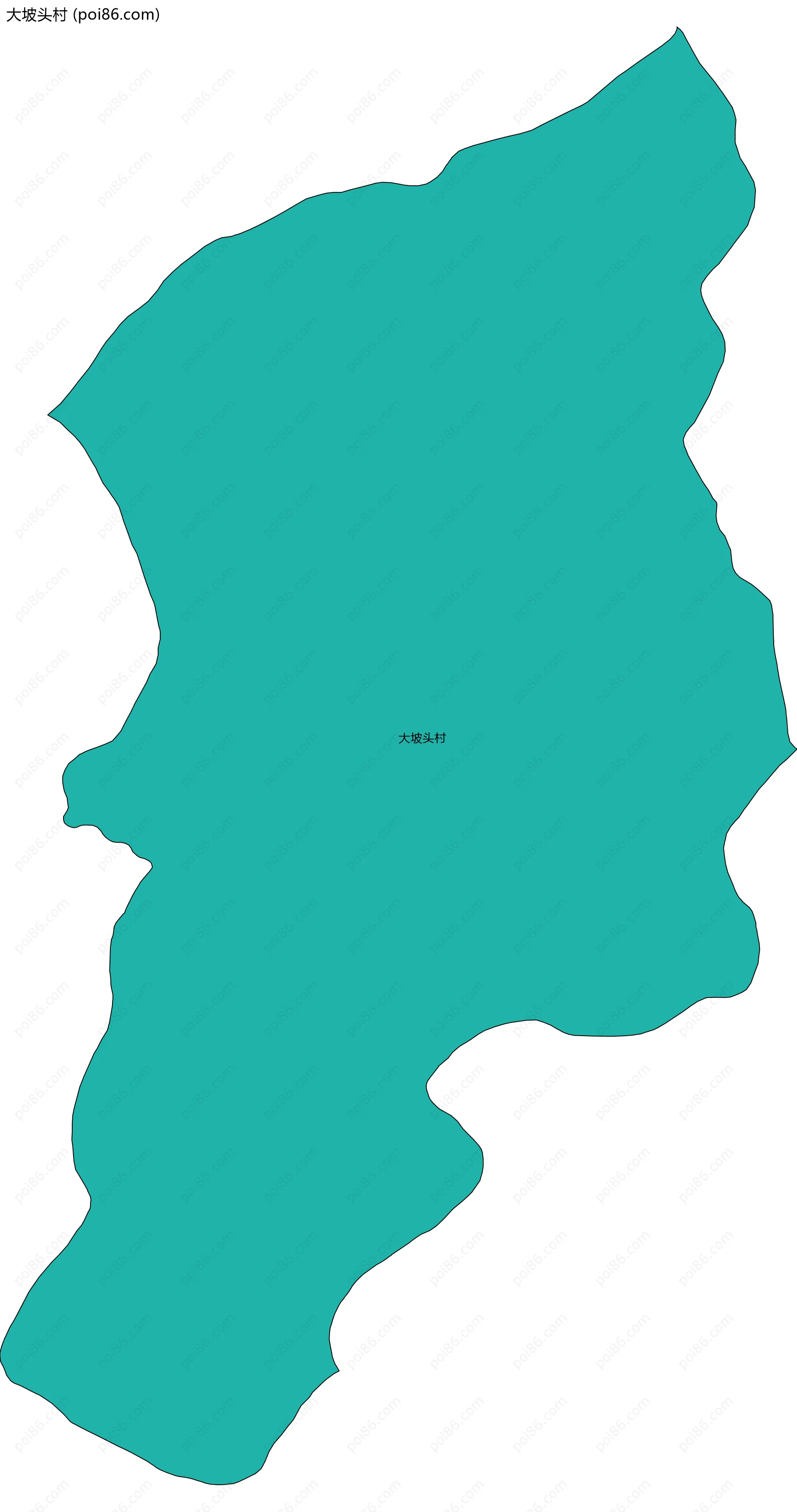 大坡头村边界地图