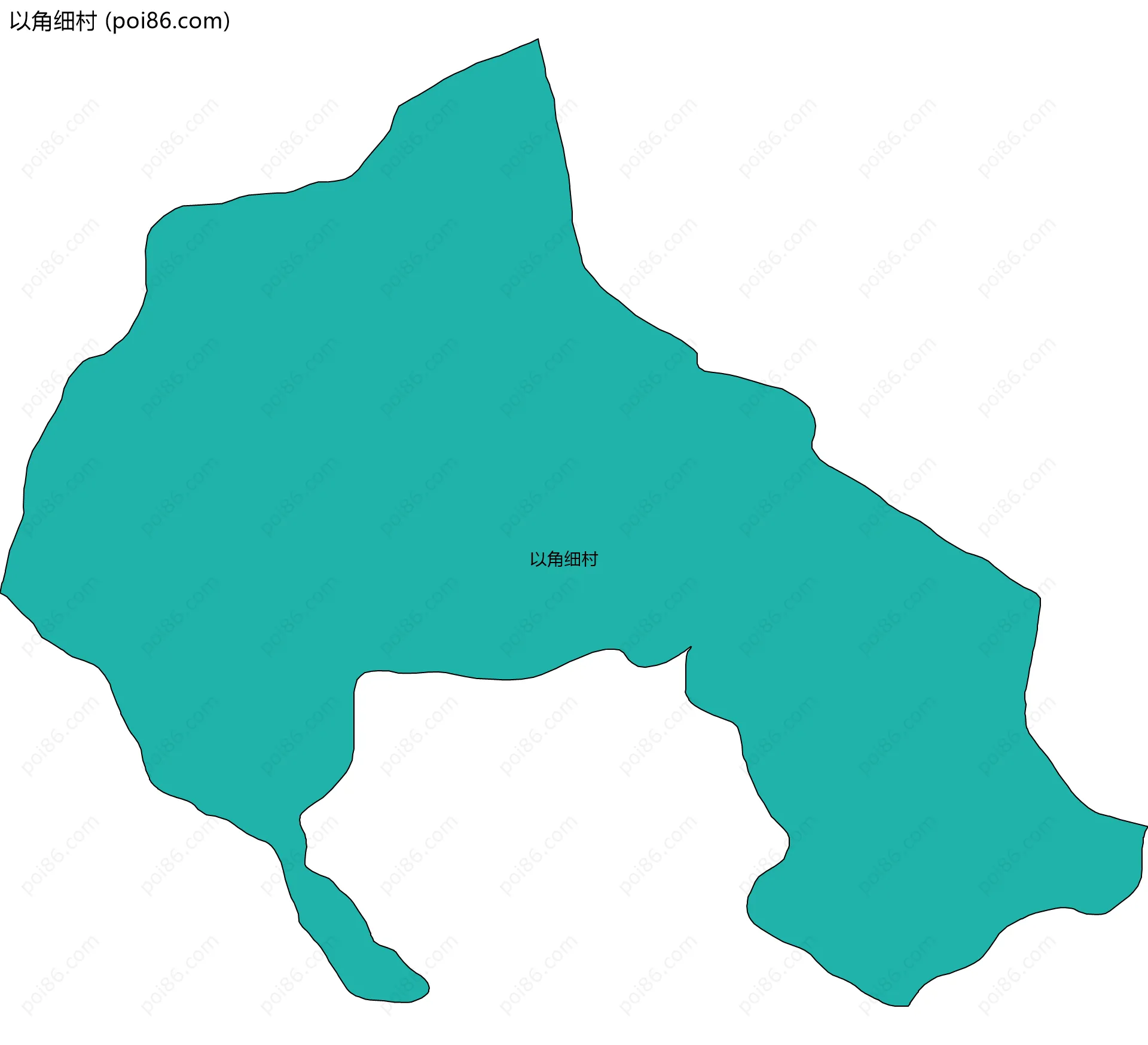 以角细村边界地图