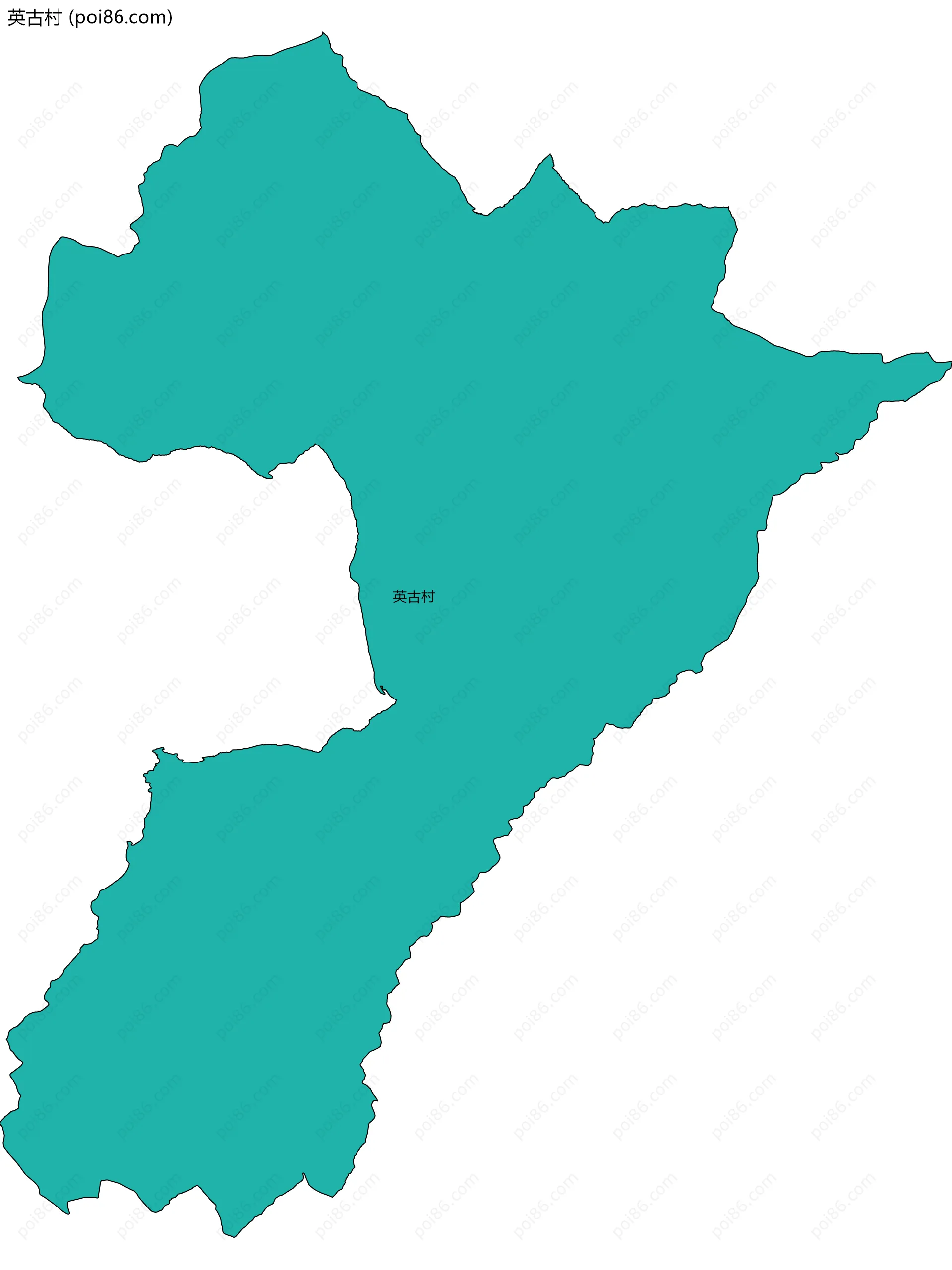 英古村边界地图