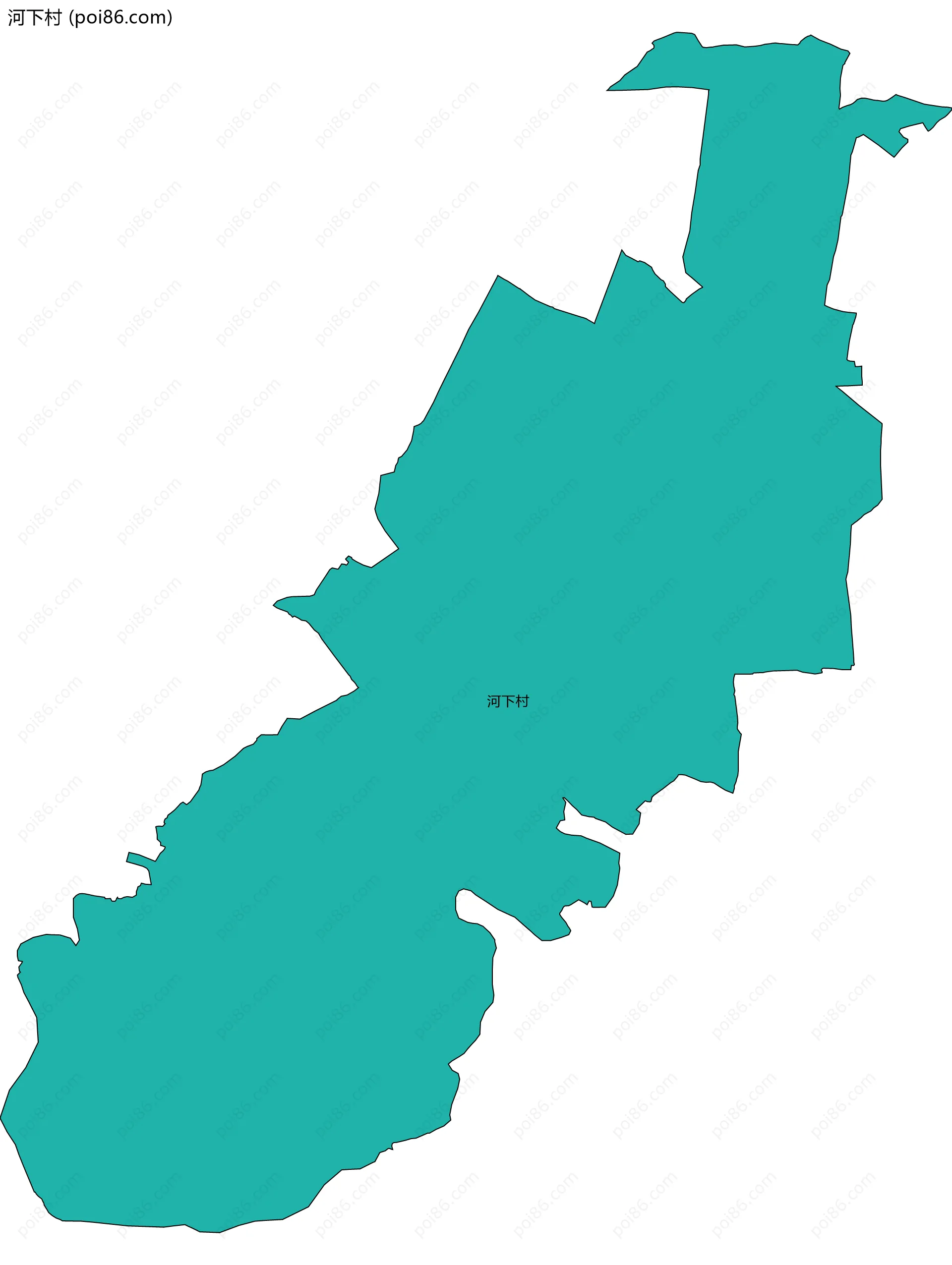 河下村边界地图