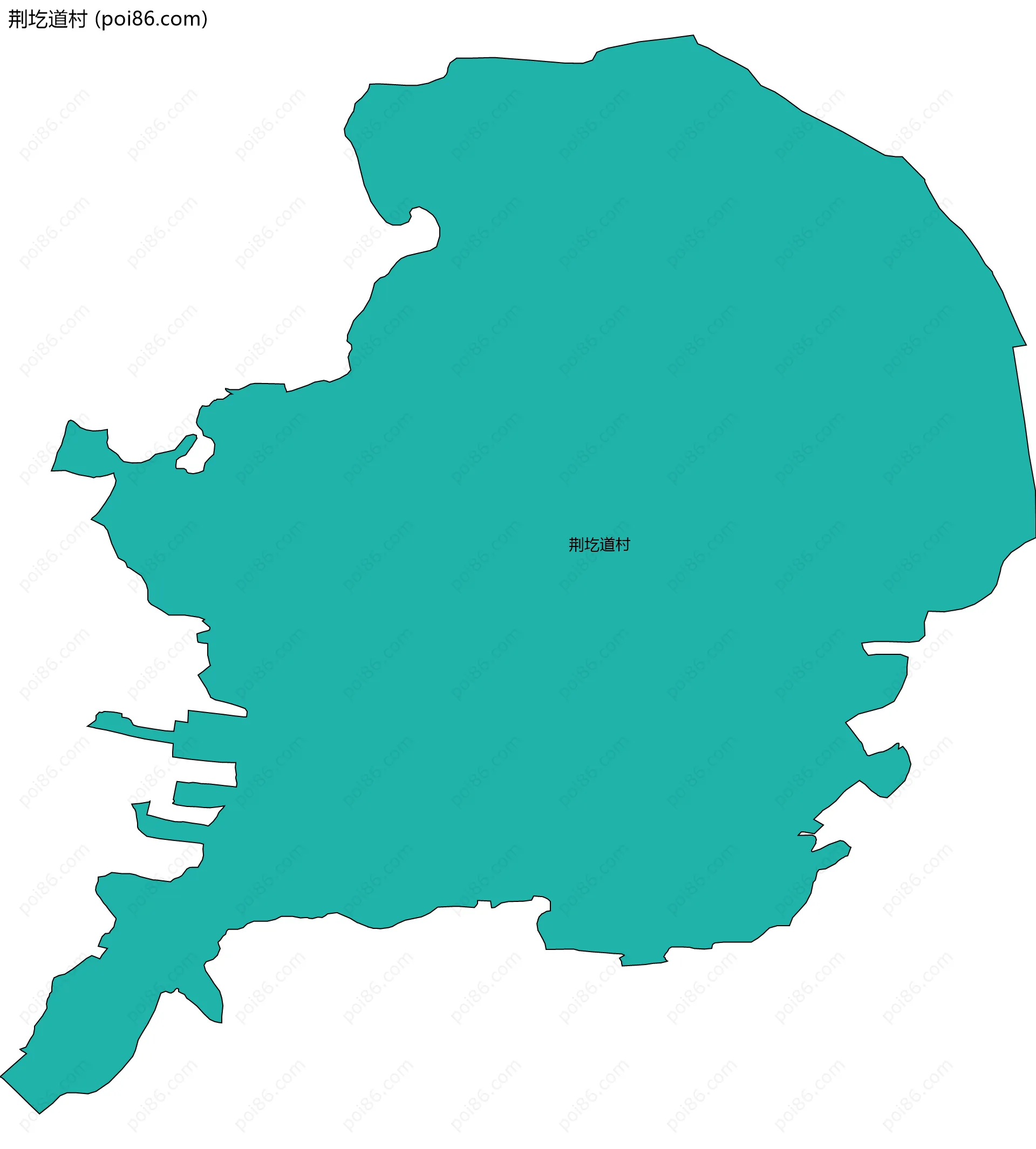 荆圪道村边界地图