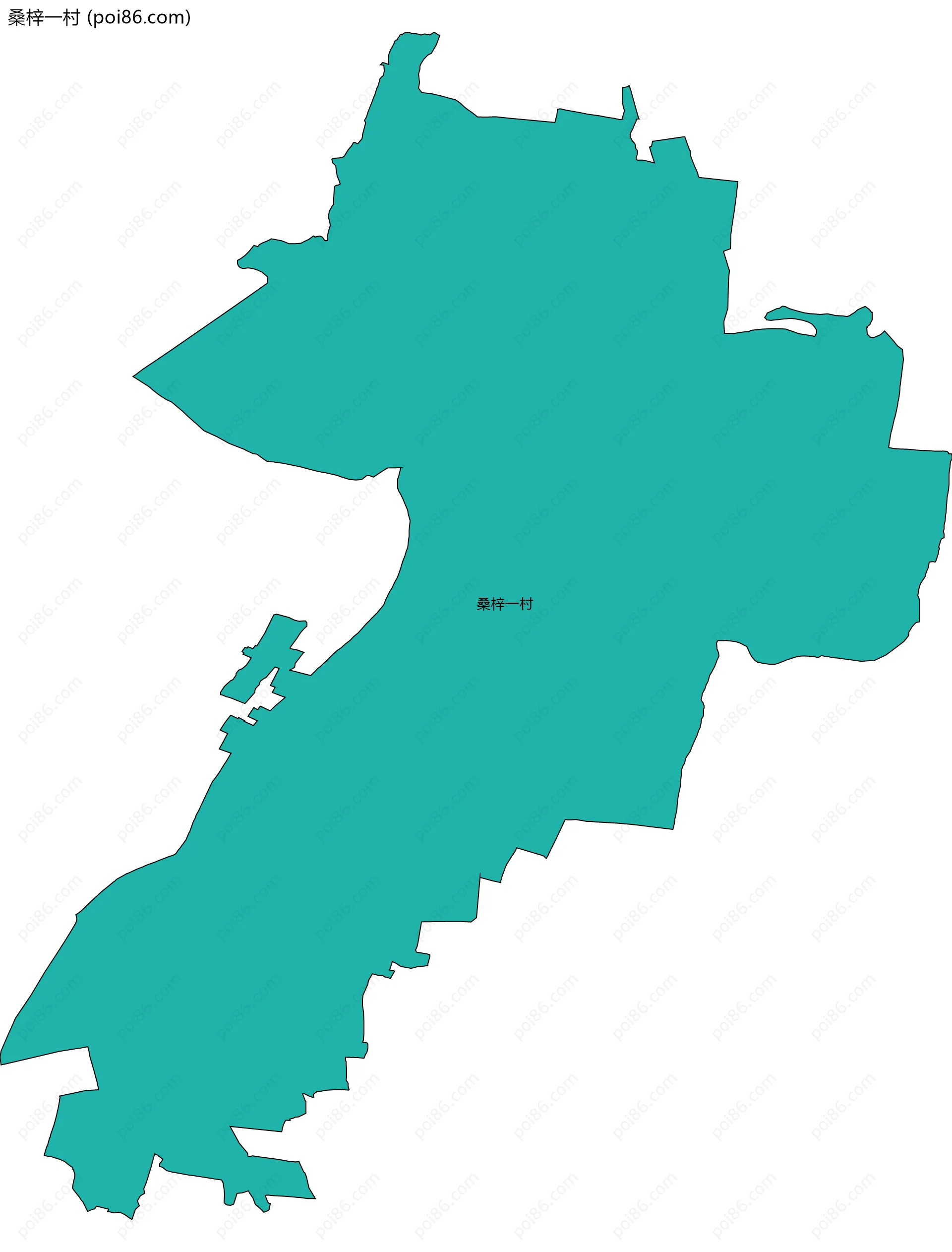 桑梓一村边界地图