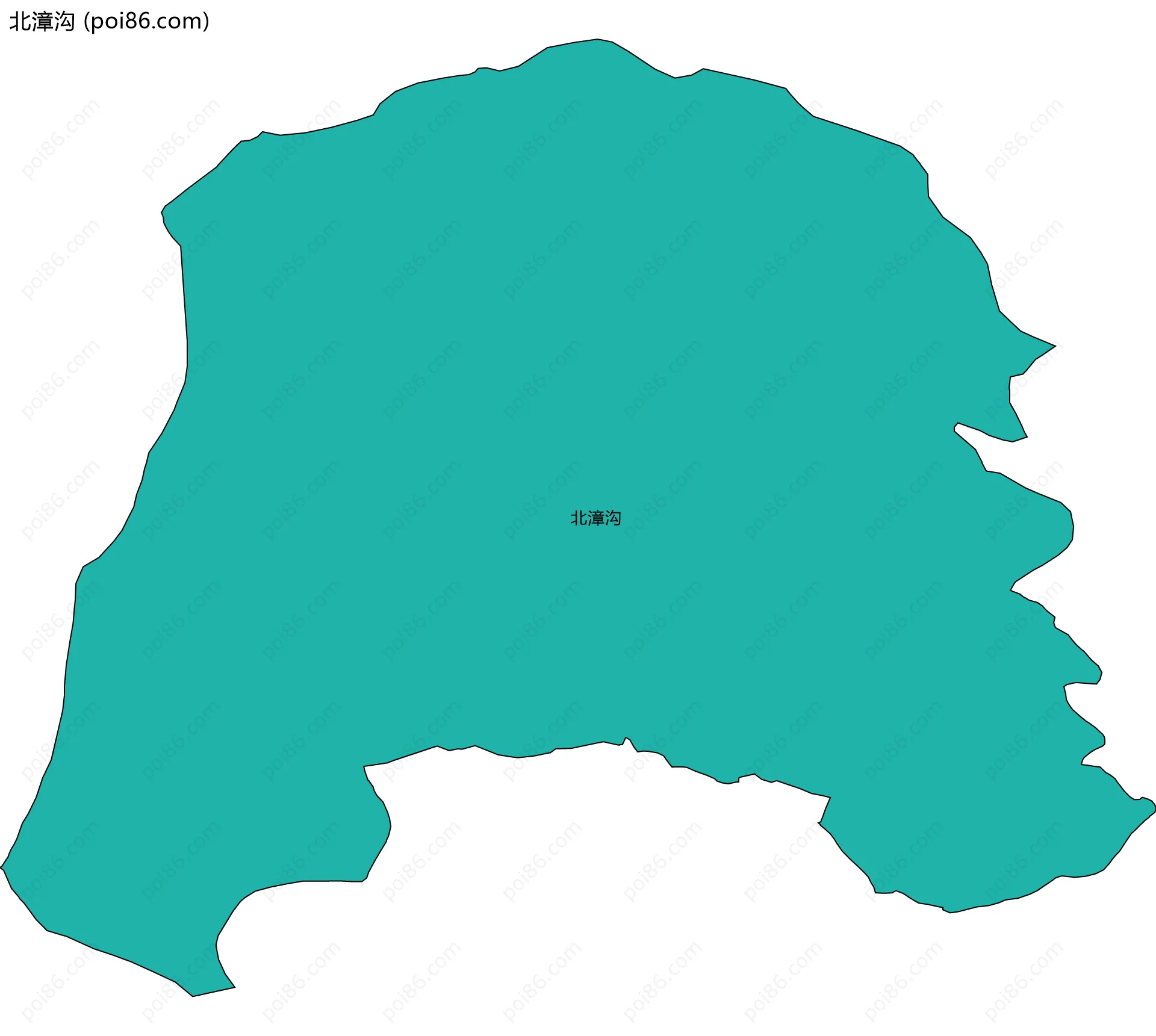 北漳沟边界地图