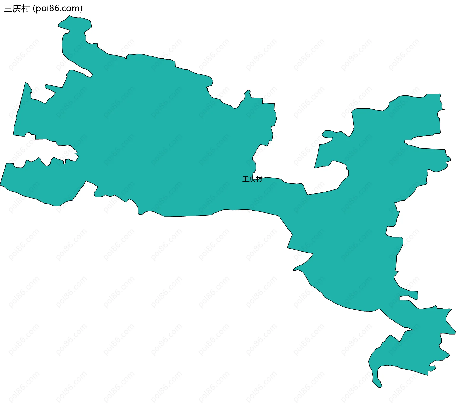 王庆村边界地图