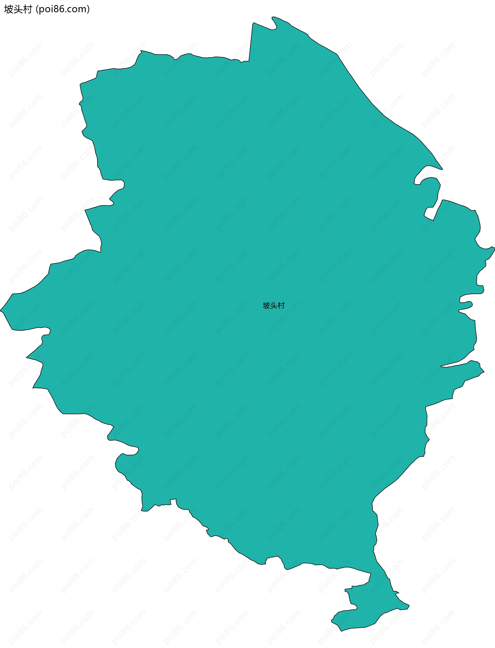 坡头村边界地图