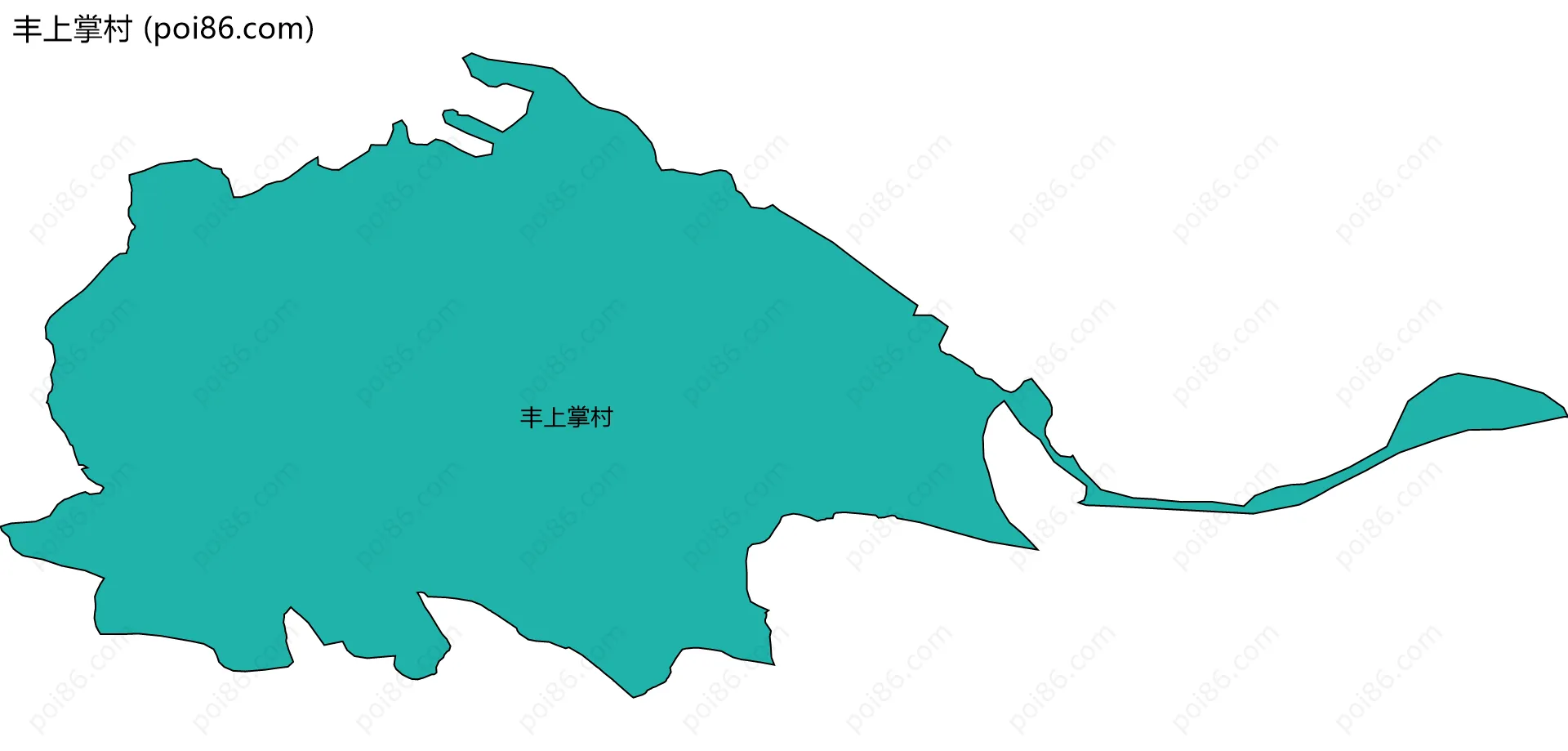 丰上掌村边界地图