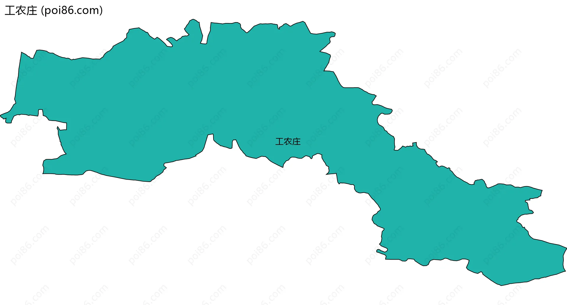 工农庄边界地图