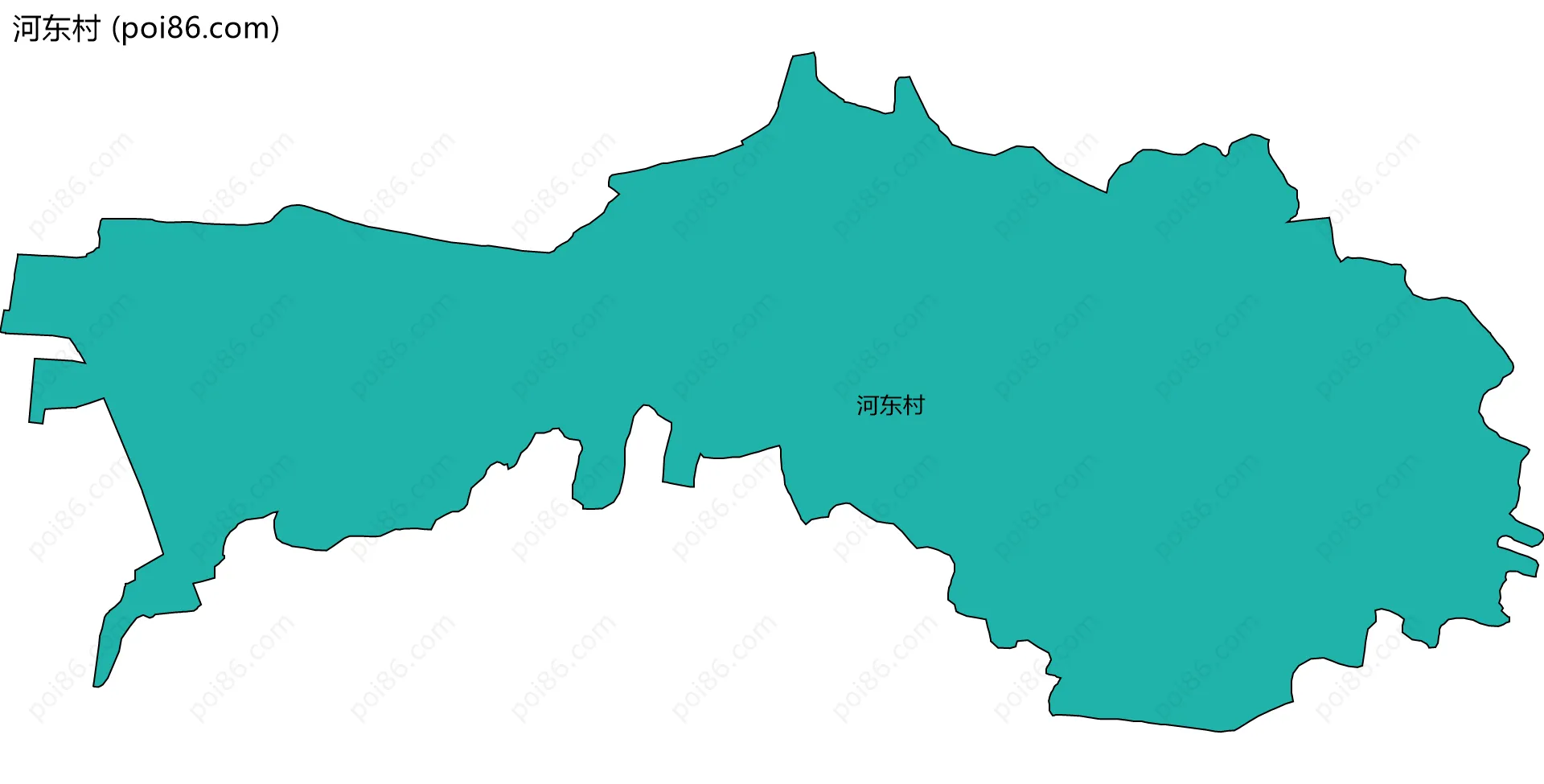 河东村边界地图