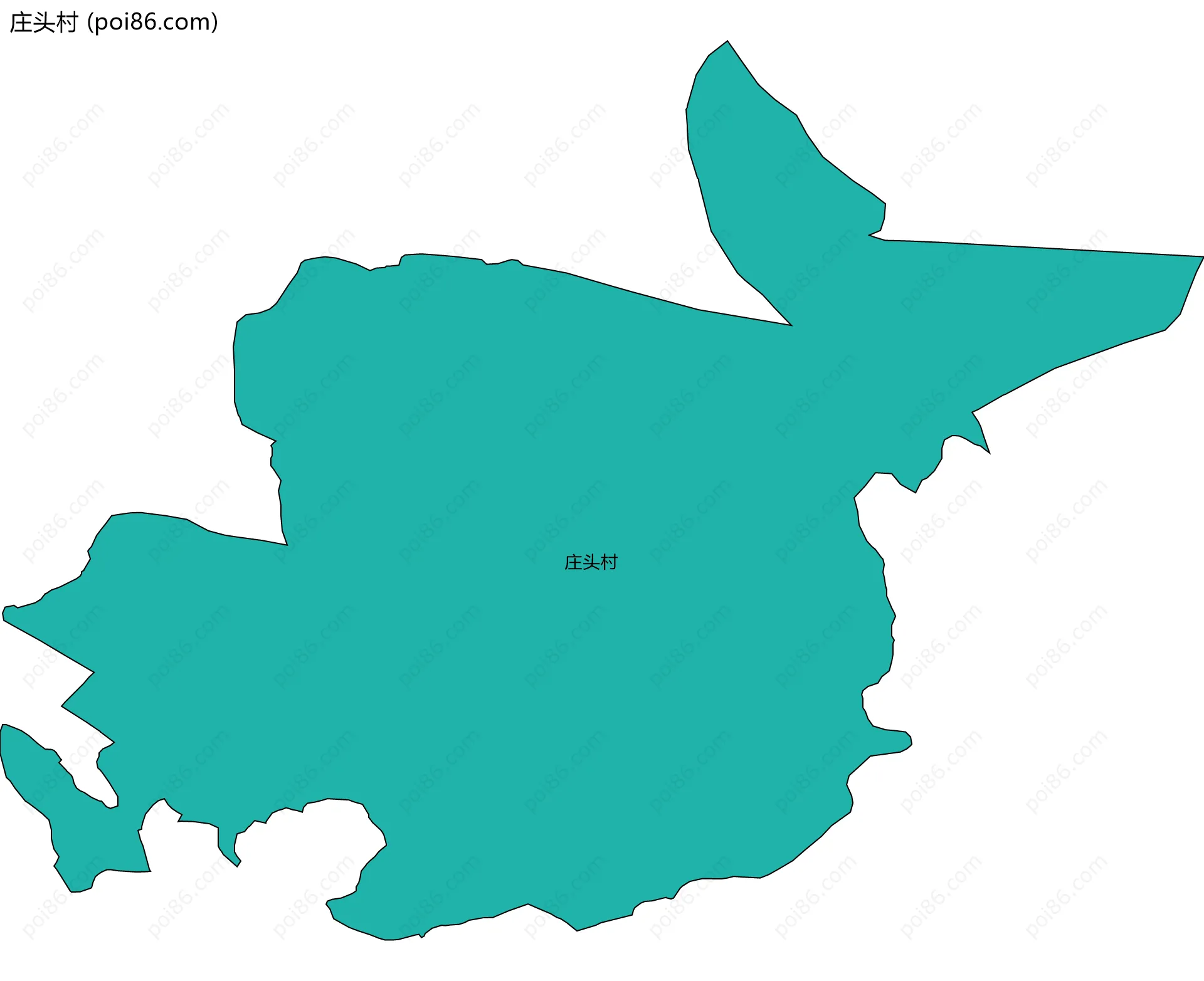 庄头村边界地图