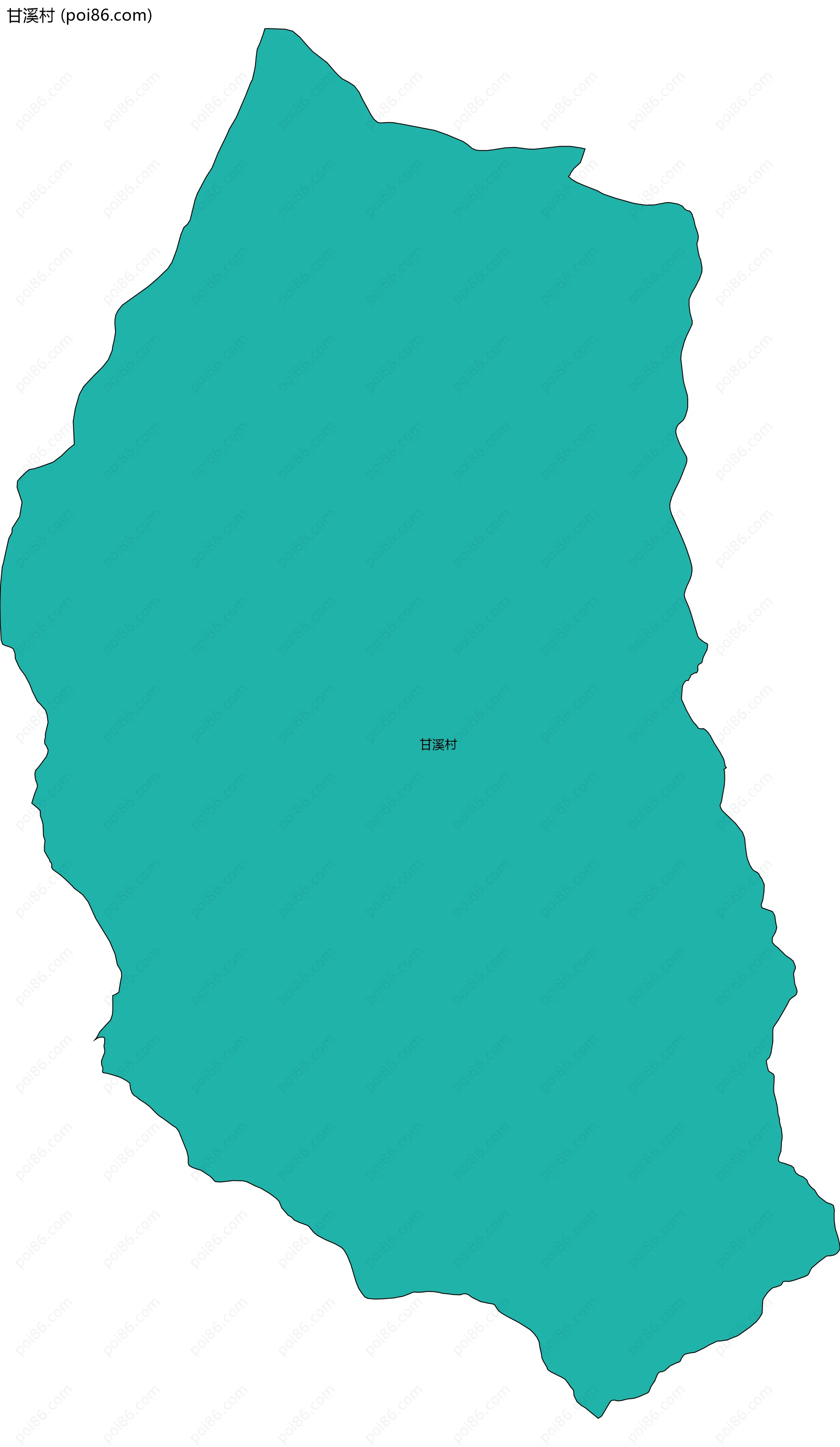 甘溪村边界地图