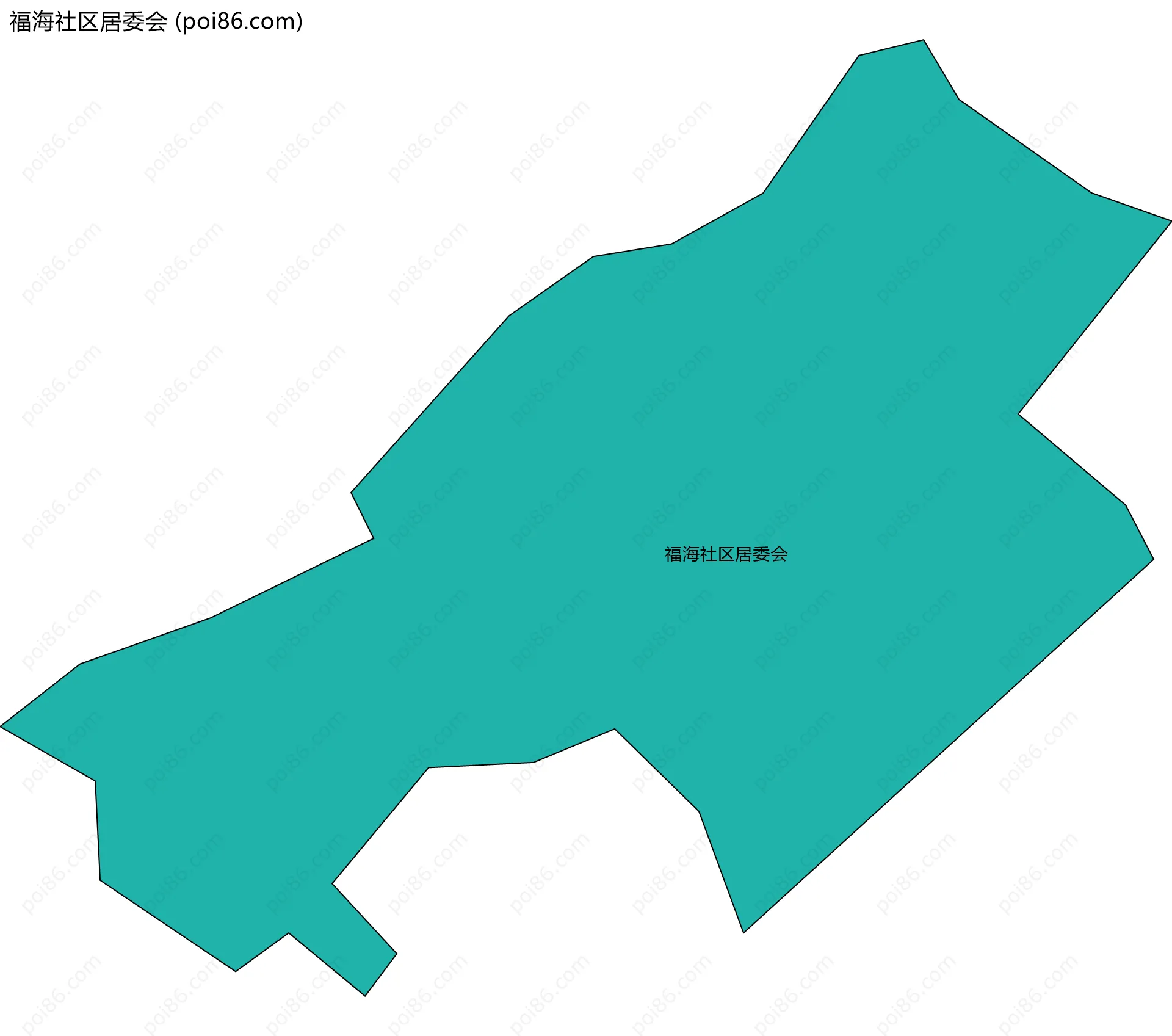 福海社区居委会边界地图