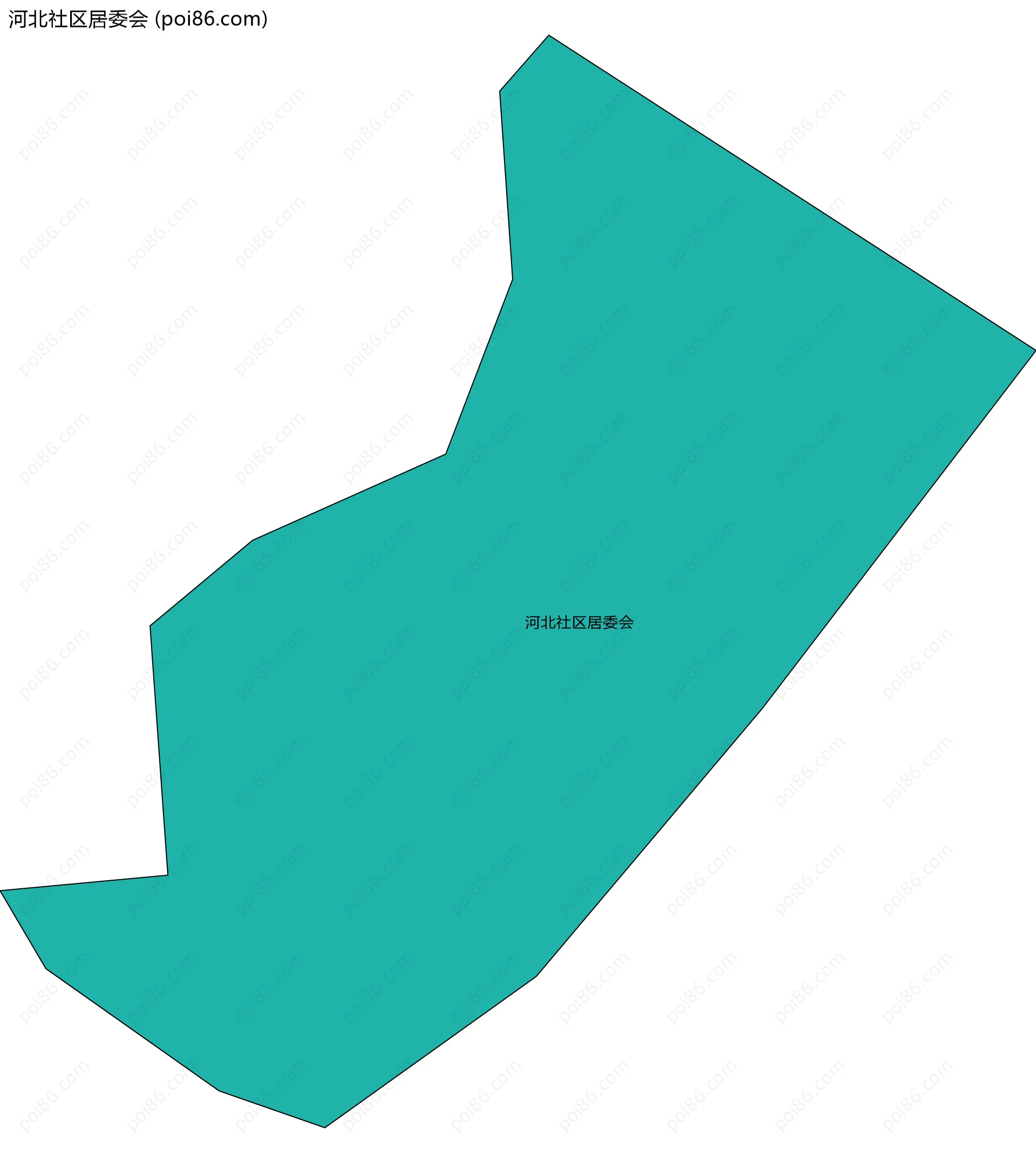 河北社区居委会边界地图