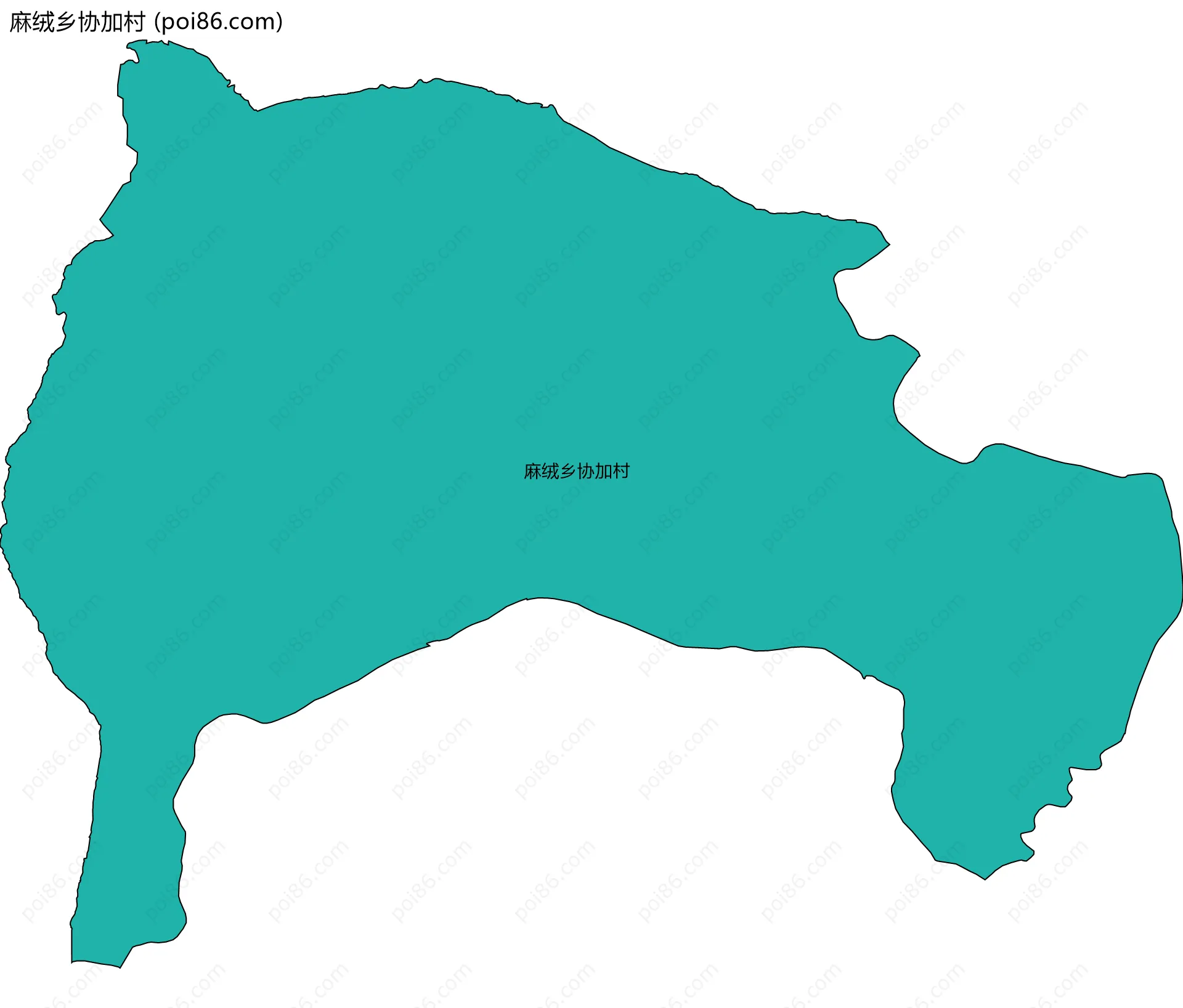 麻绒乡协加村边界地图