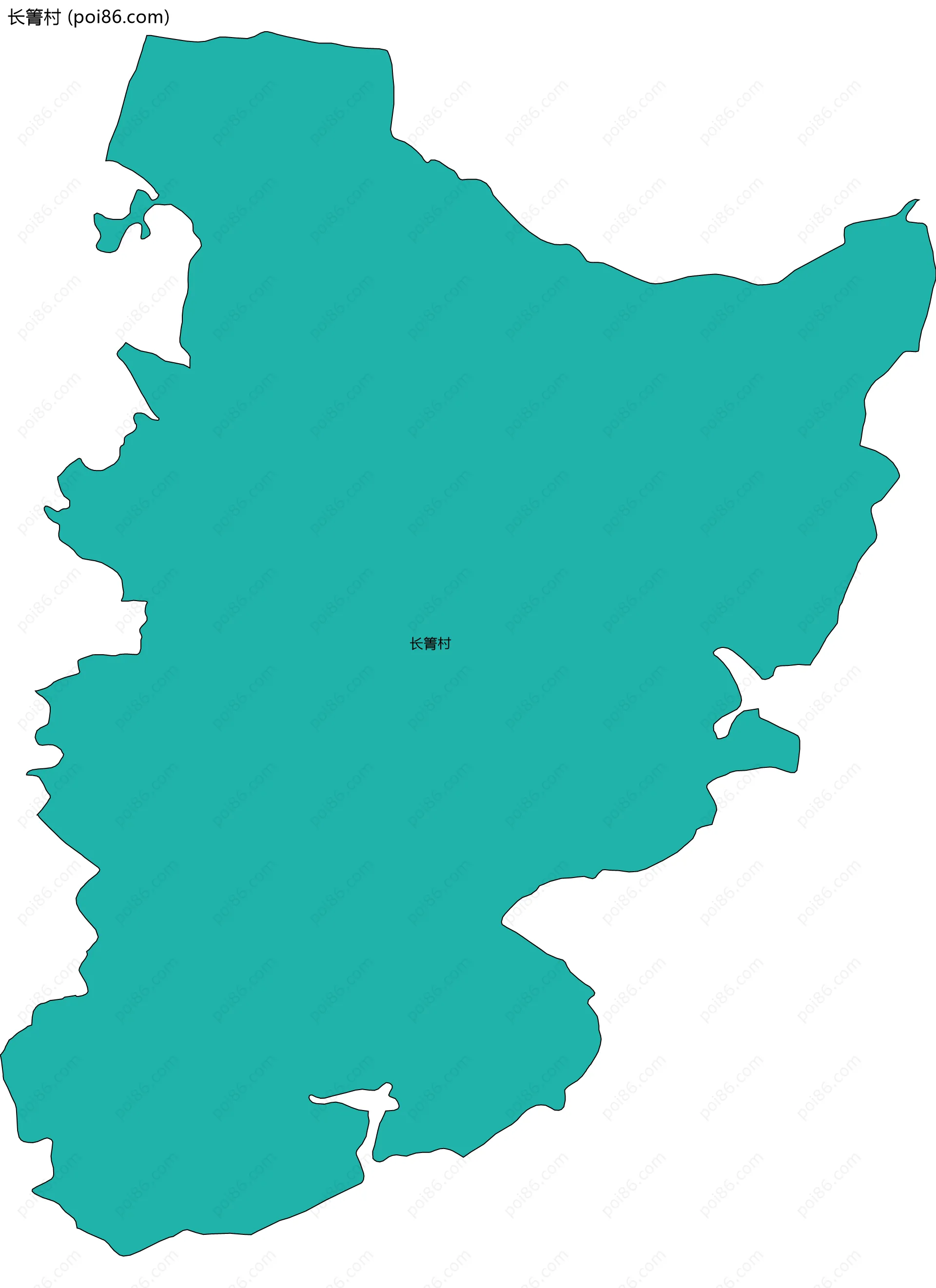 长箐村边界地图