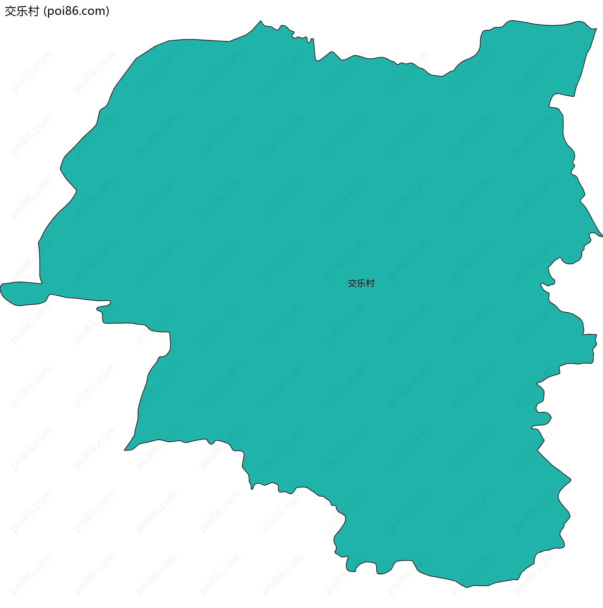 交乐村边界地图