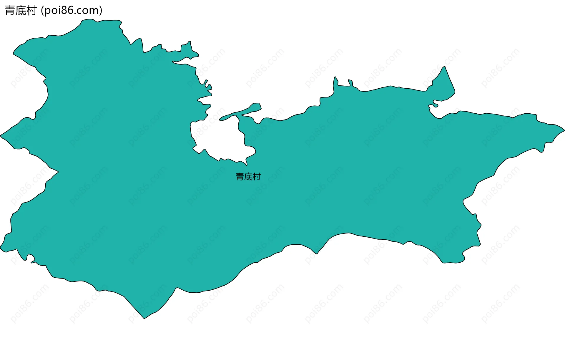 青底村边界地图