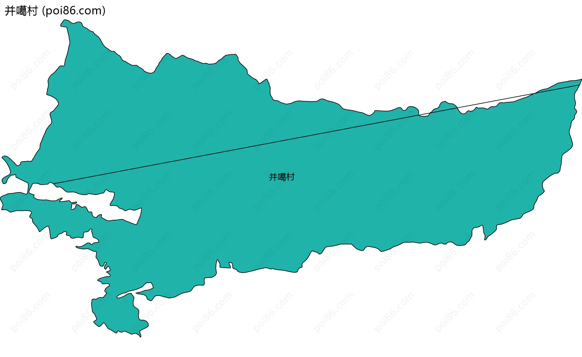 并噶村边界地图