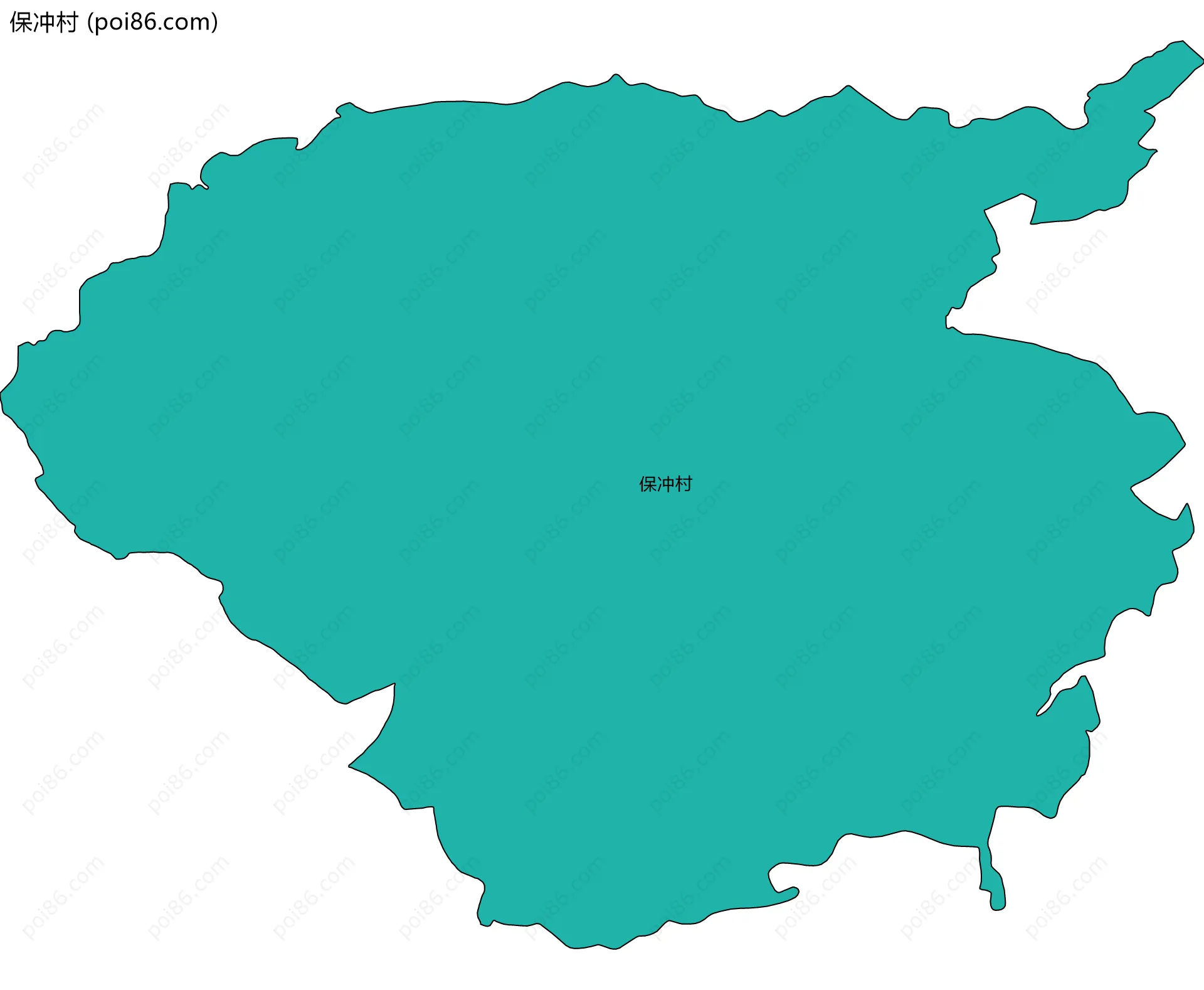 保冲村边界地图