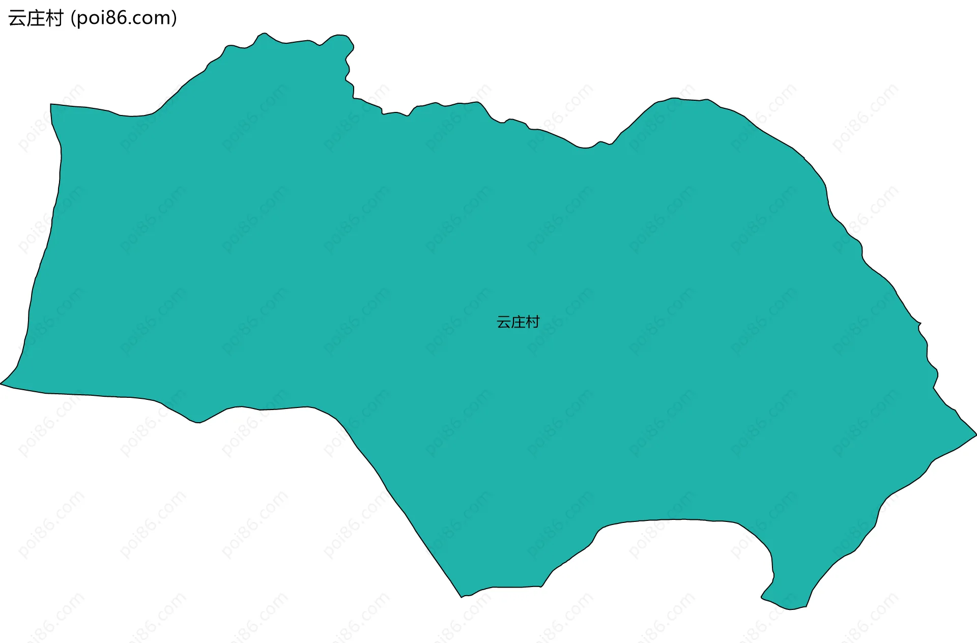 云庄村边界地图