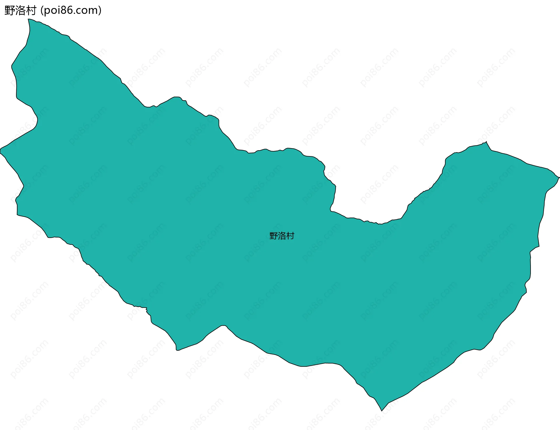 野洛村边界地图