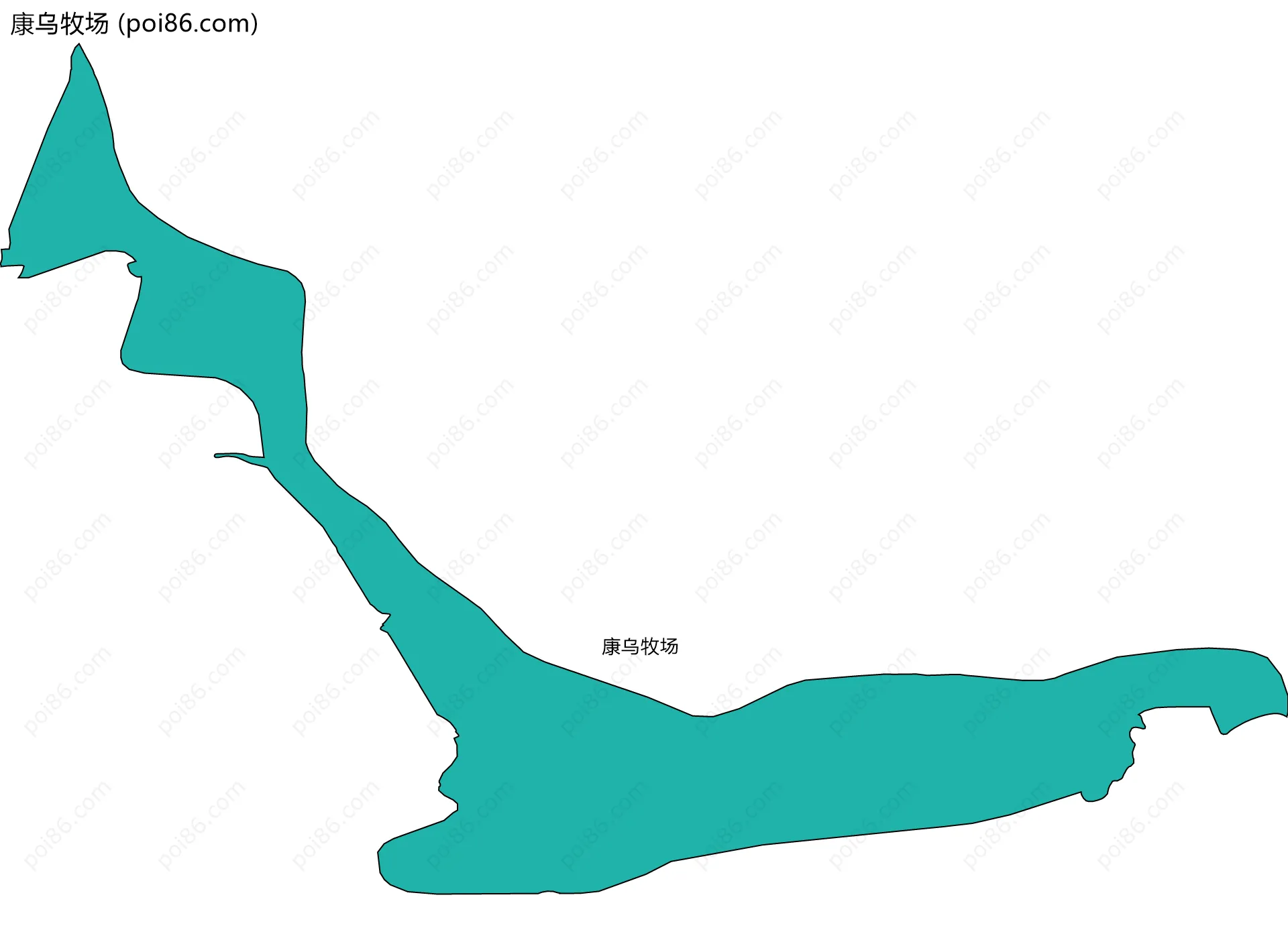 康乌牧场边界地图