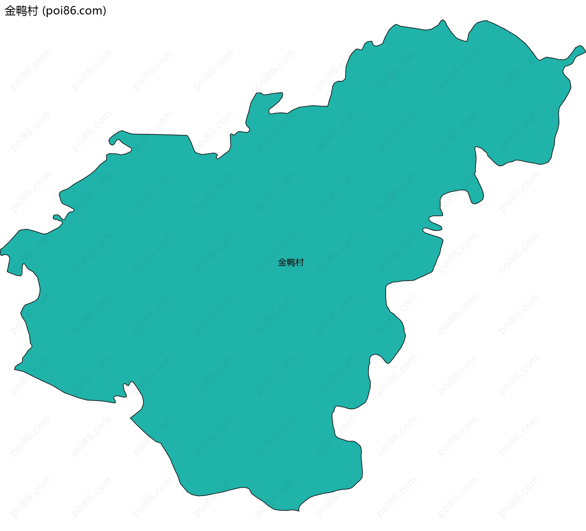 金鸭村边界地图
