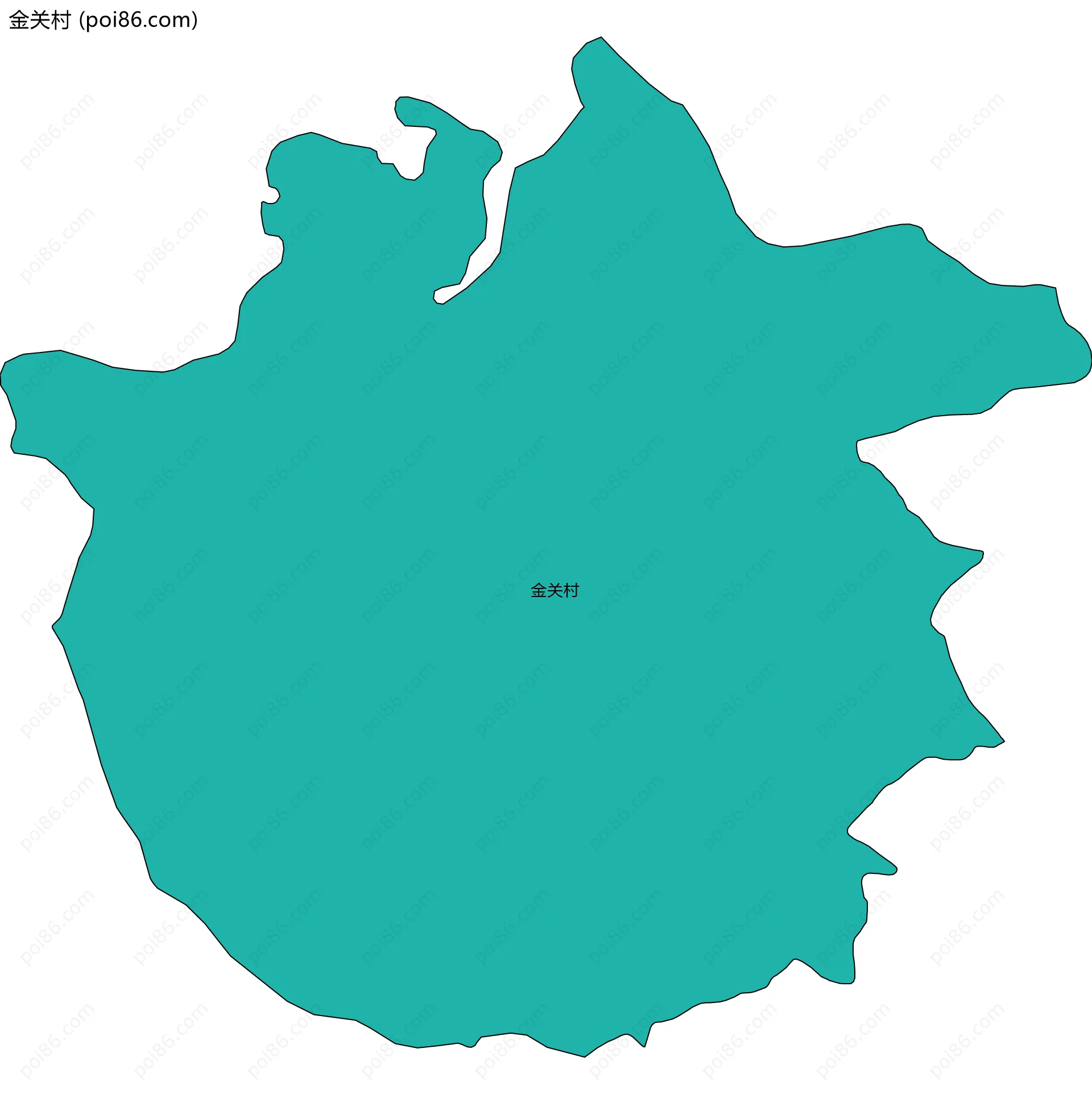 金关村边界地图