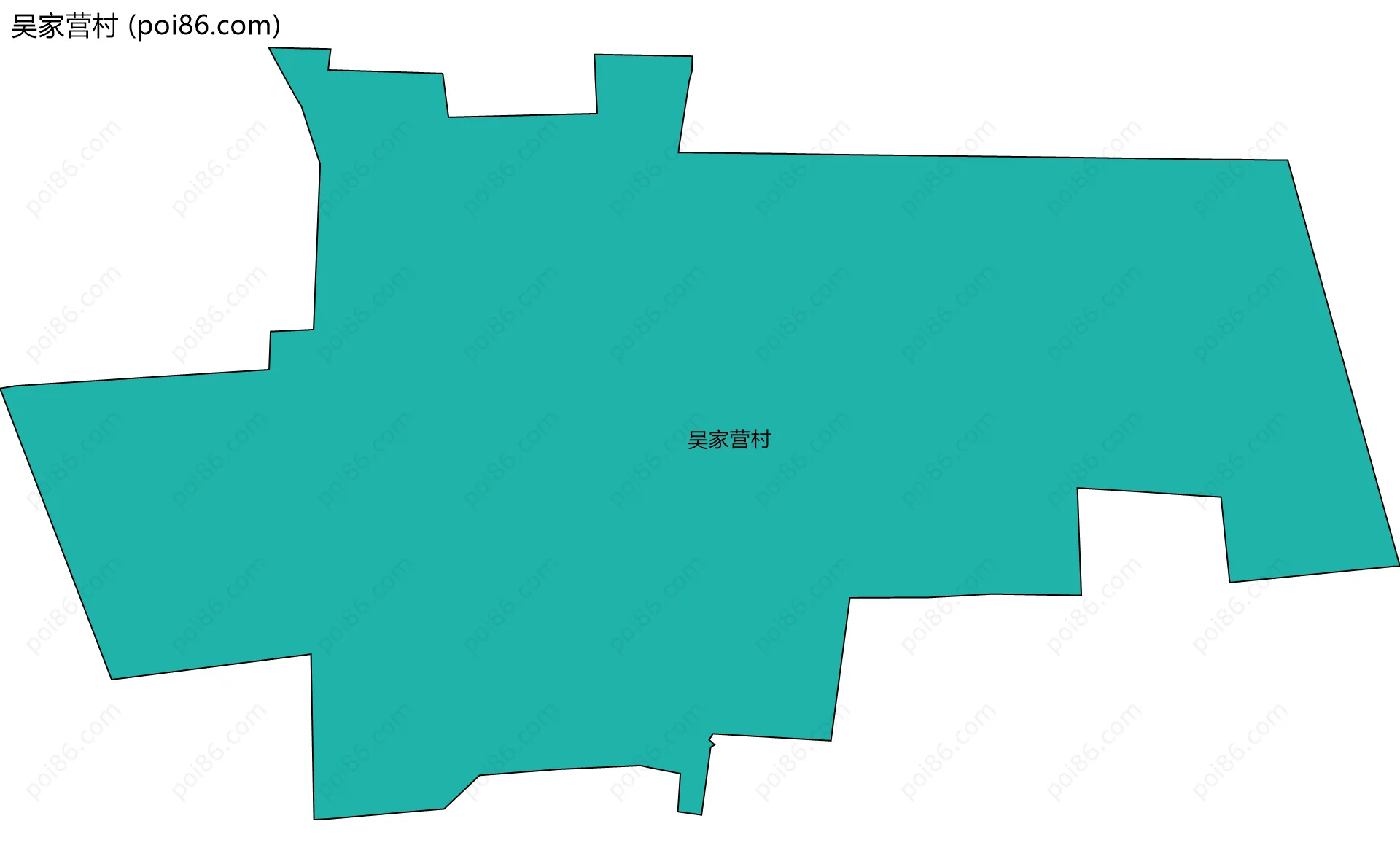 吴家营村边界地图