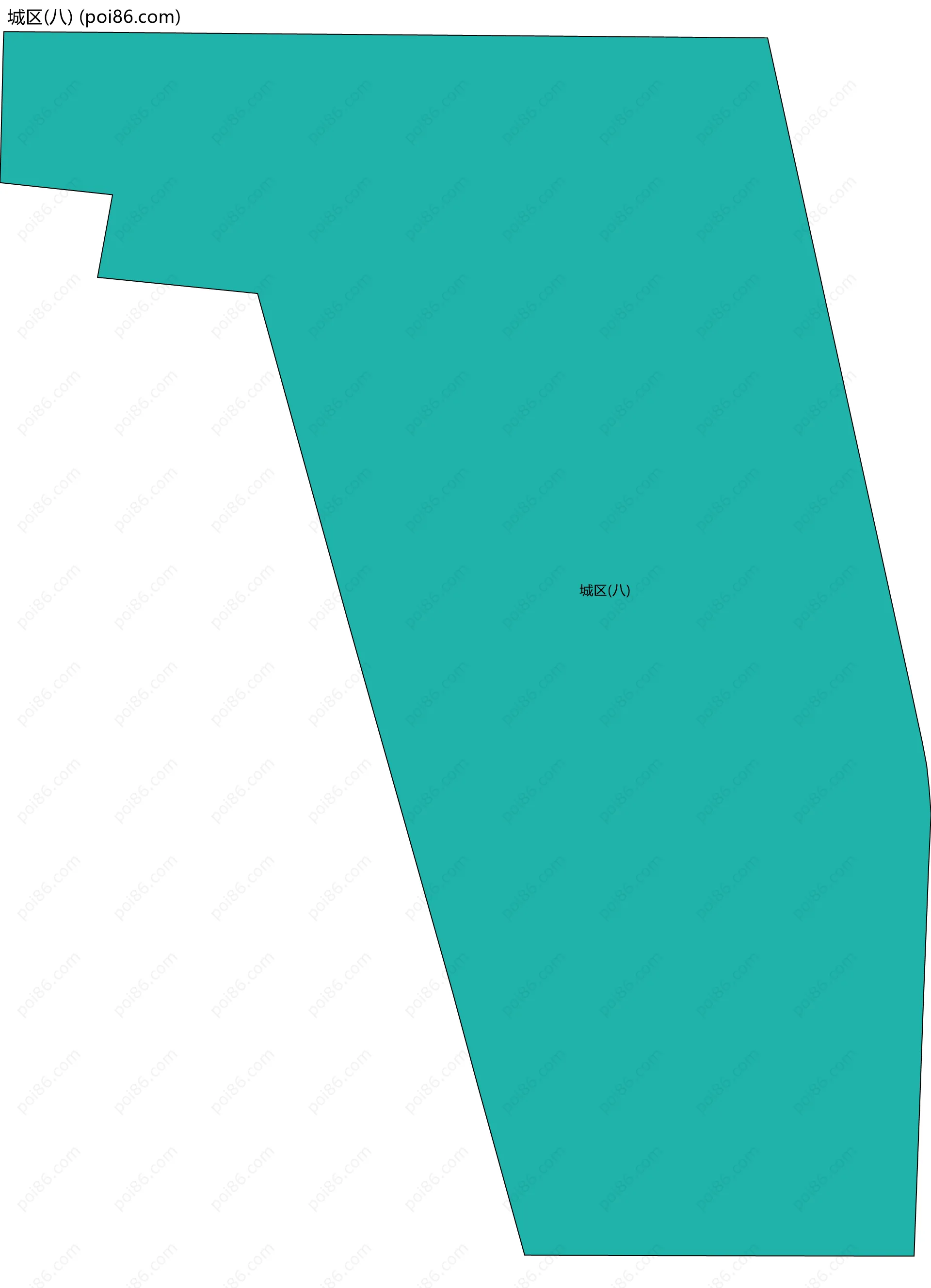 城区(八)边界地图