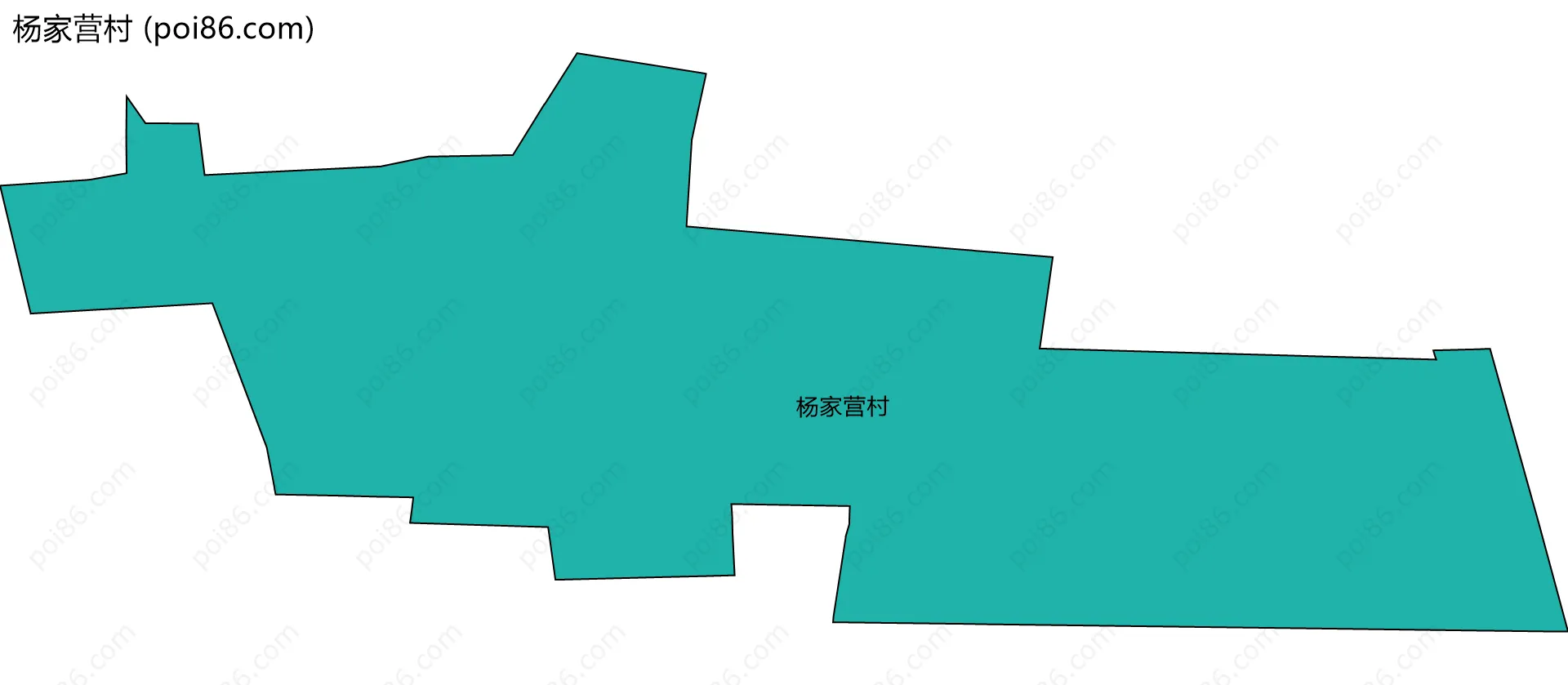 杨家营村边界地图