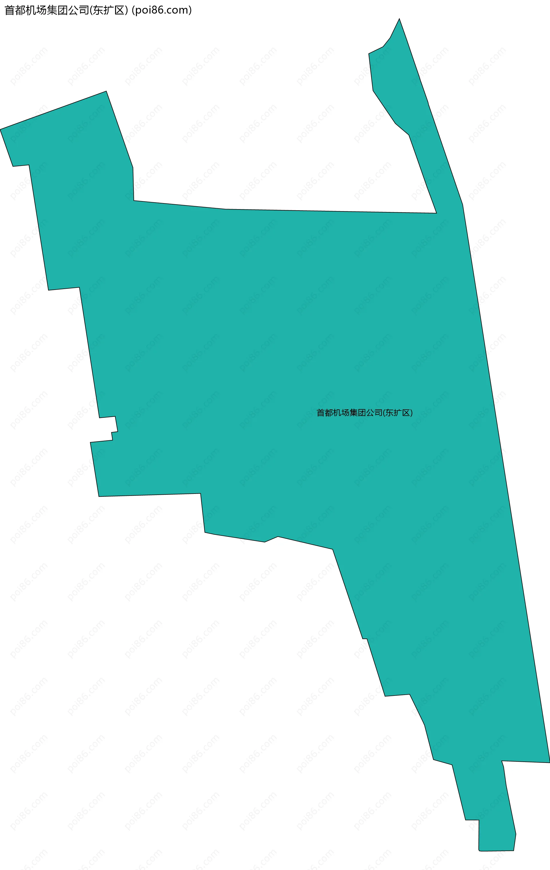 首都机场集团公司(东扩区)边界地图