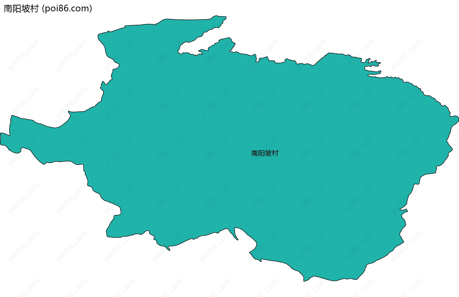 南阳坡村边界地图