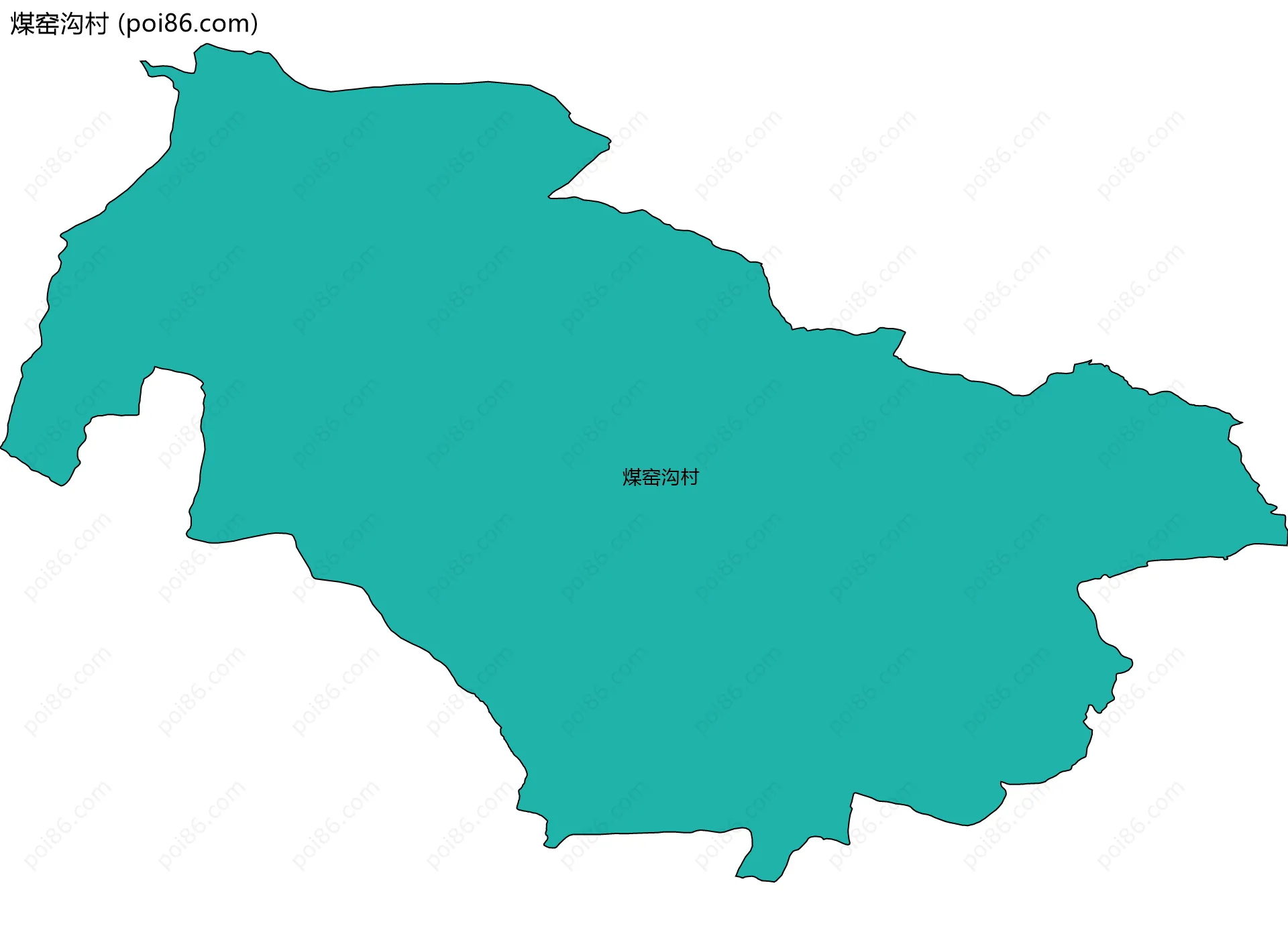 煤窑沟村边界地图