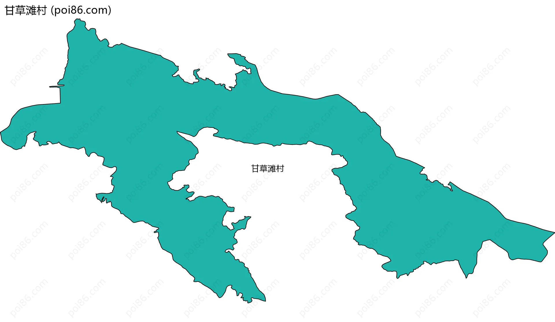 甘草滩村边界地图