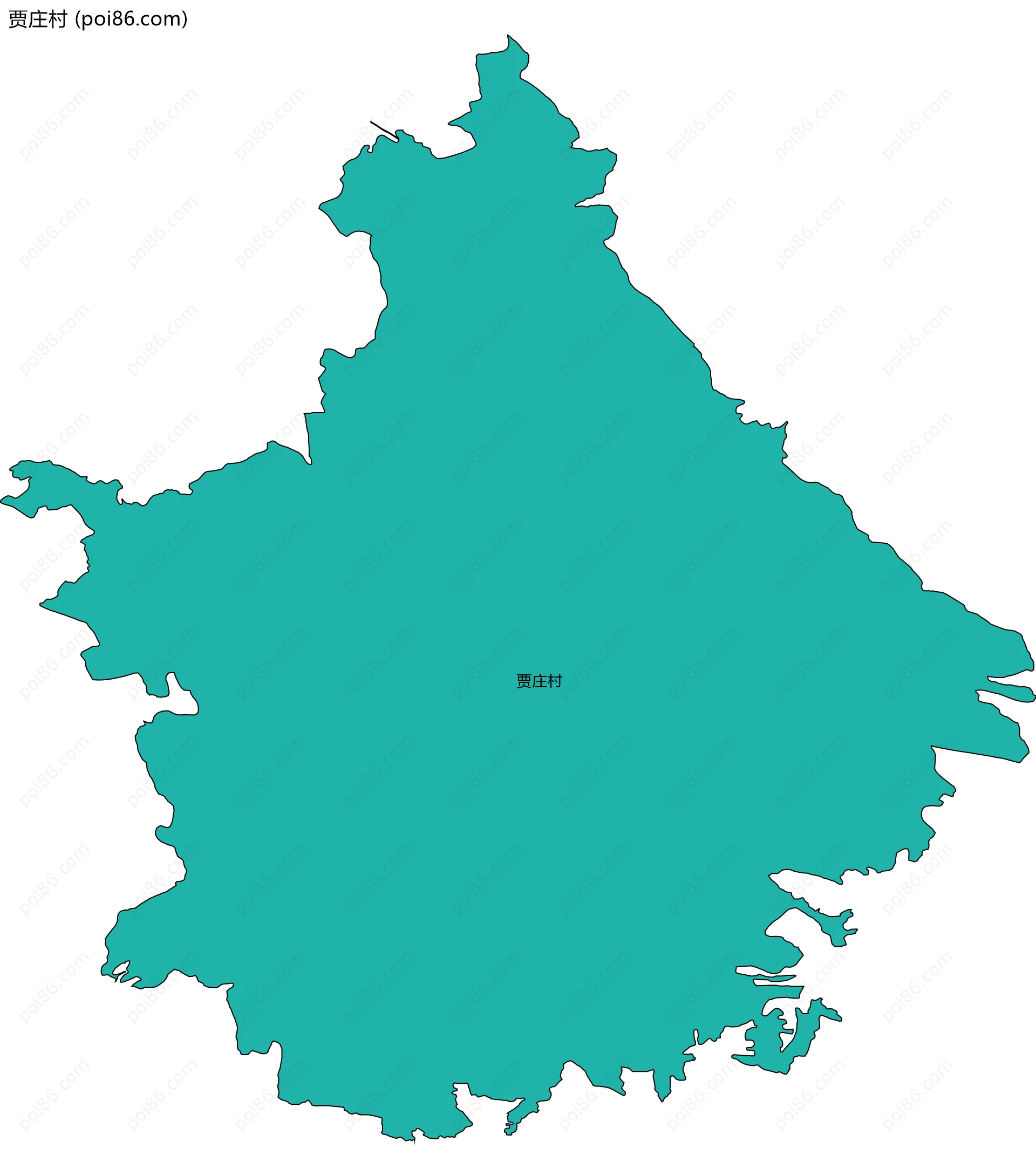 贾庄村边界地图