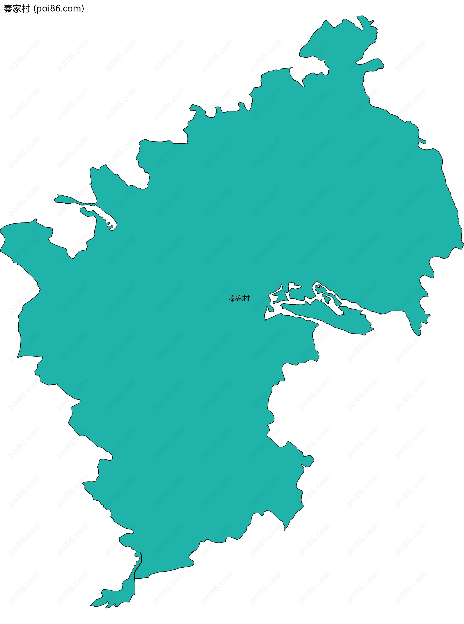 秦家村边界地图