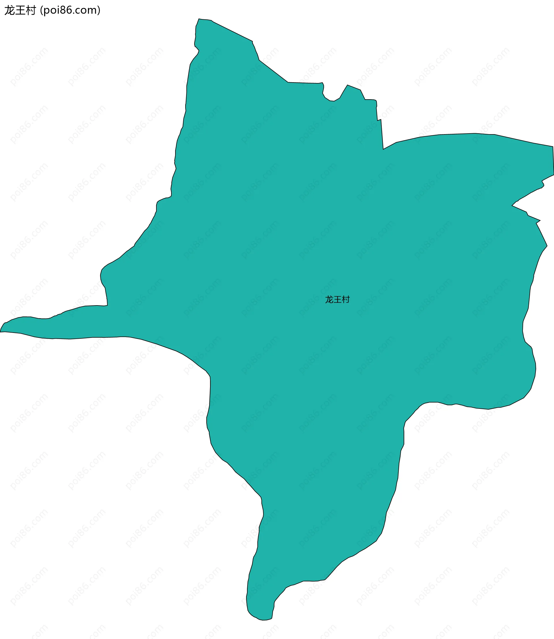 龙王村边界地图